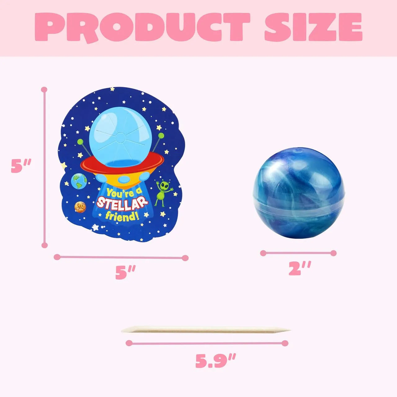 30Pcs Cosmic Realm Valentine Slime with Kids Valentines Cards - Image 8
