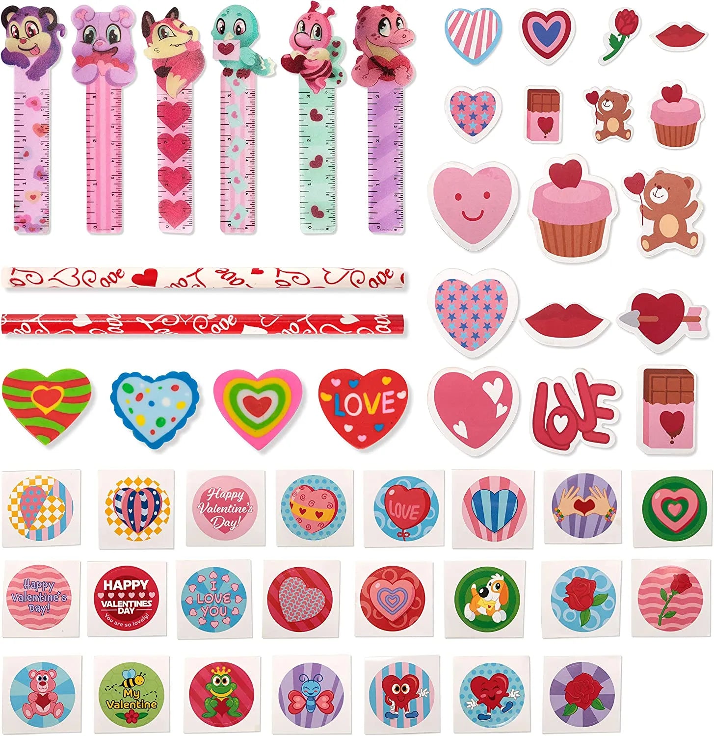 28pcs Kids Valentines Cards with Stationery Set-Classroom Exchange Gift - Image 2
