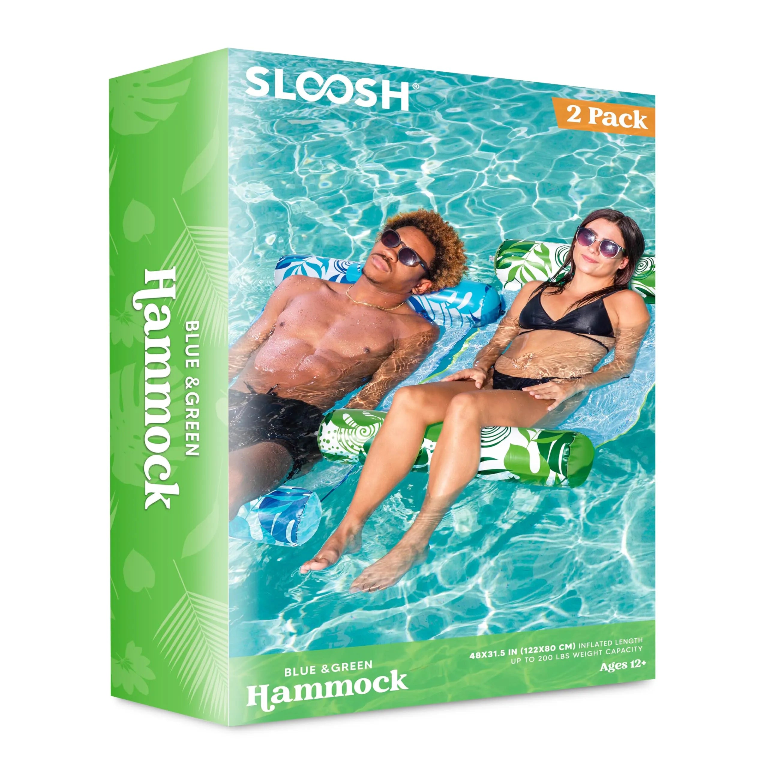 2 Packs 4-in-1 Multi-Purpose PVC Inflatable Pool Floats - Image 4