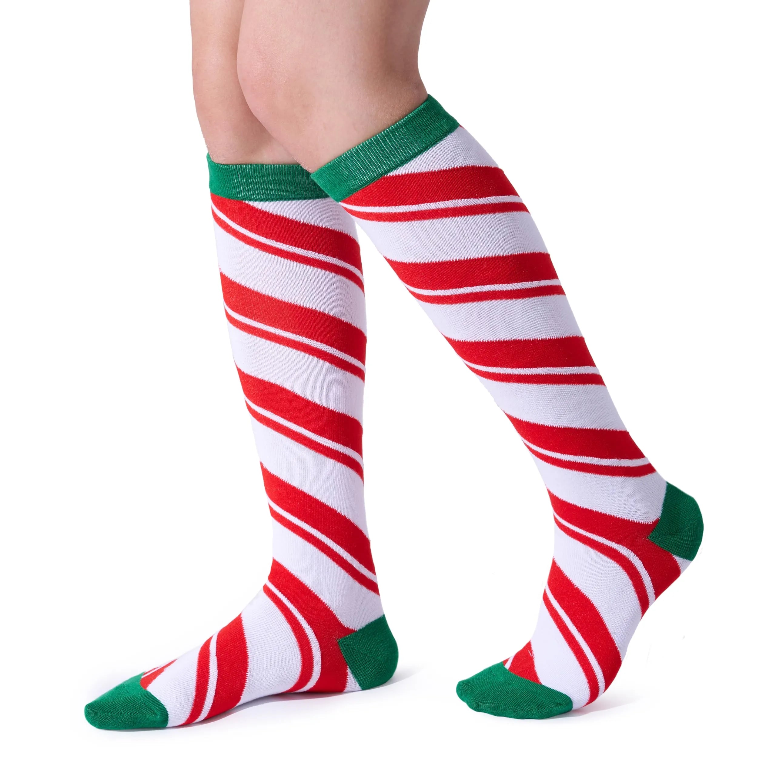 2 Packs Women Knee High Winter Socks for Xmas, Warm Soft Novelty Socks - Image 4