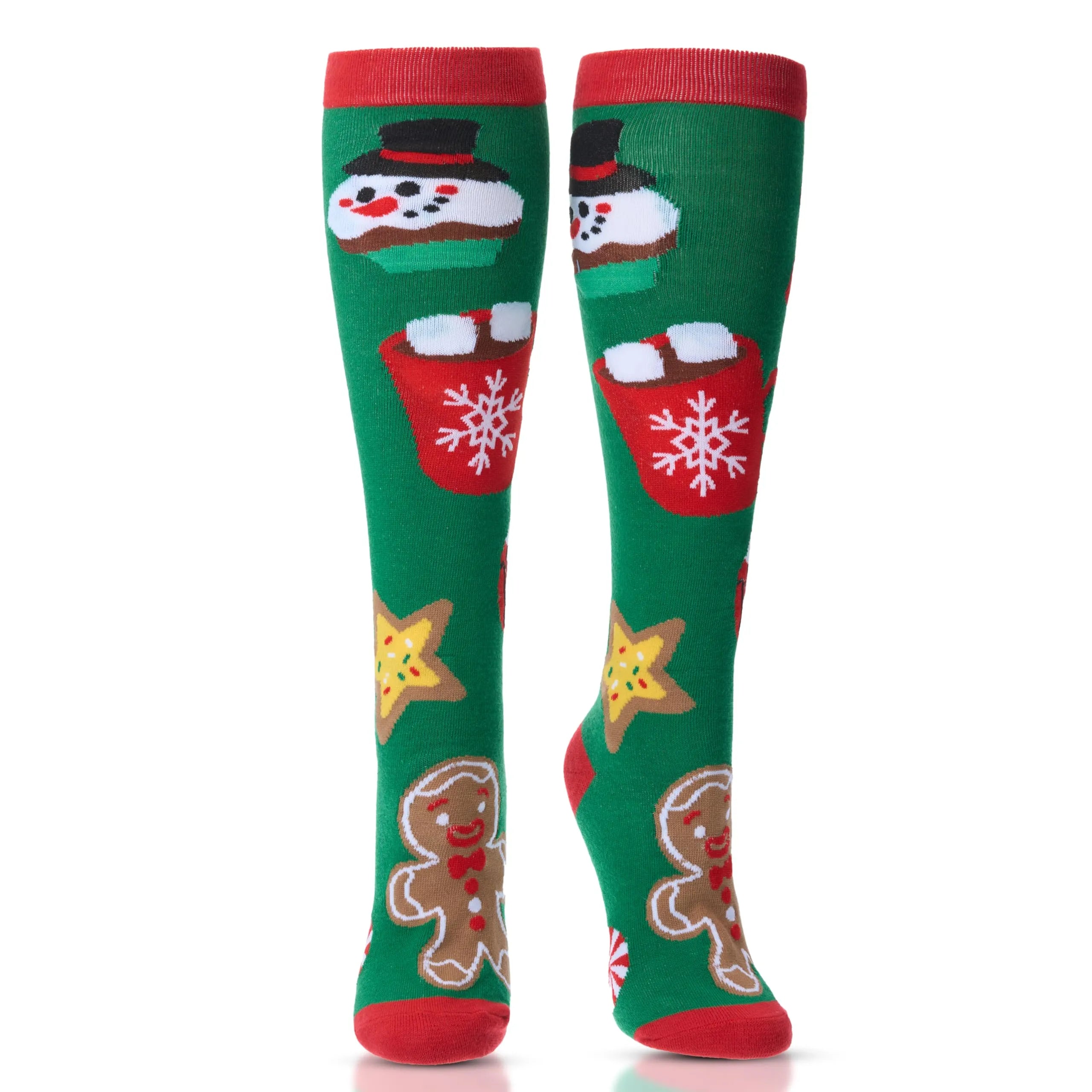 2 Packs Women Knee High Winter Socks for Xmas, Warm Soft Novelty Socks - Image 6