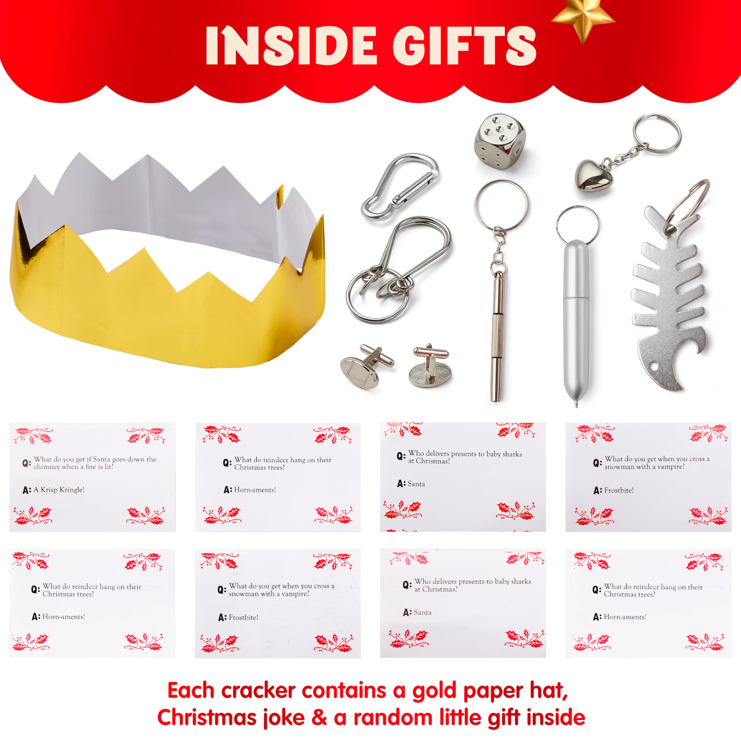 10in Christmas No Snap Party Favor (Plaid) - Image 2