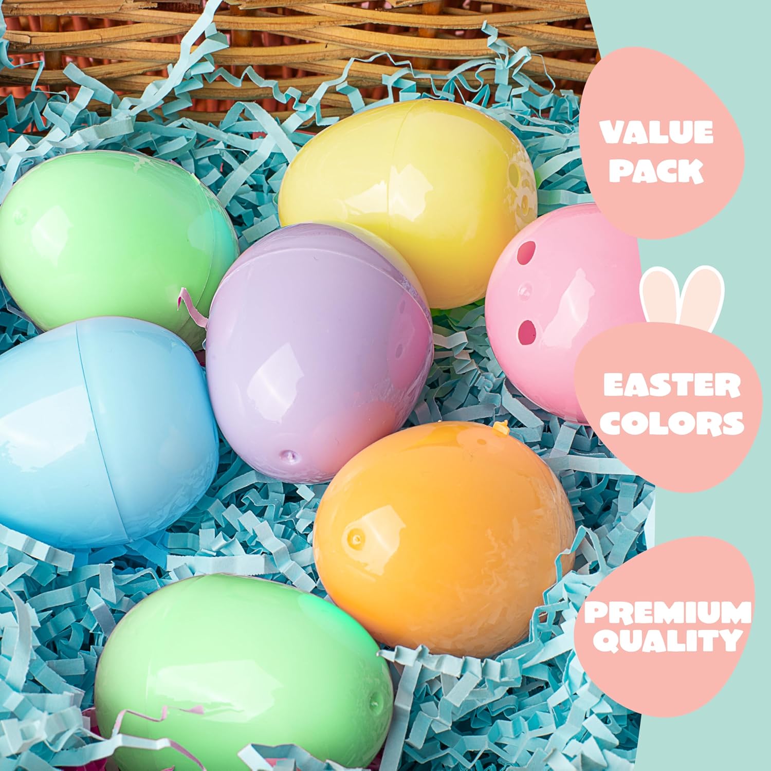 25PCS Pastel Easter Eggshell Bulks for Easter Hunt - Image 2