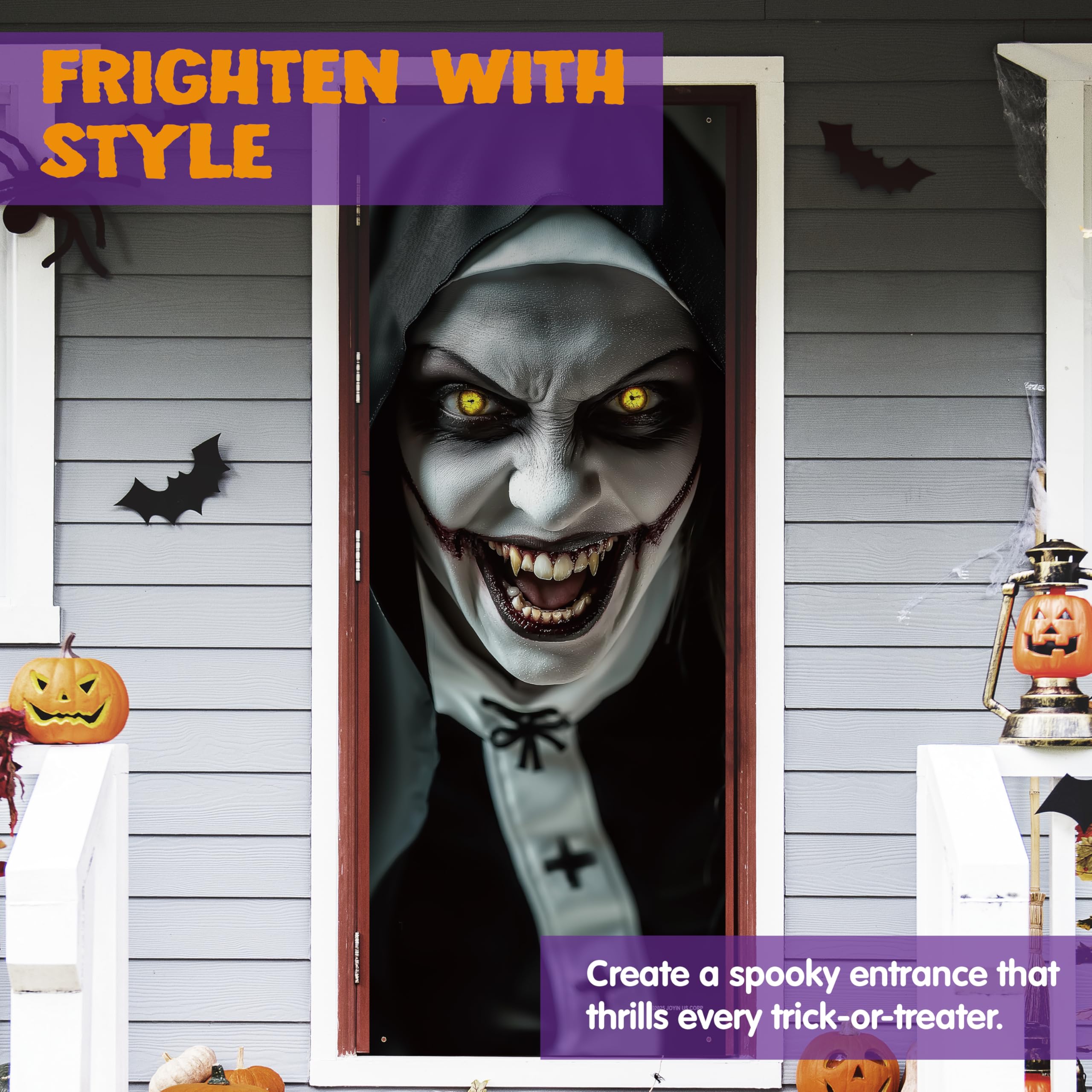 Halloween Scary Ghost Door Cover Decorations Indoor - Image 2