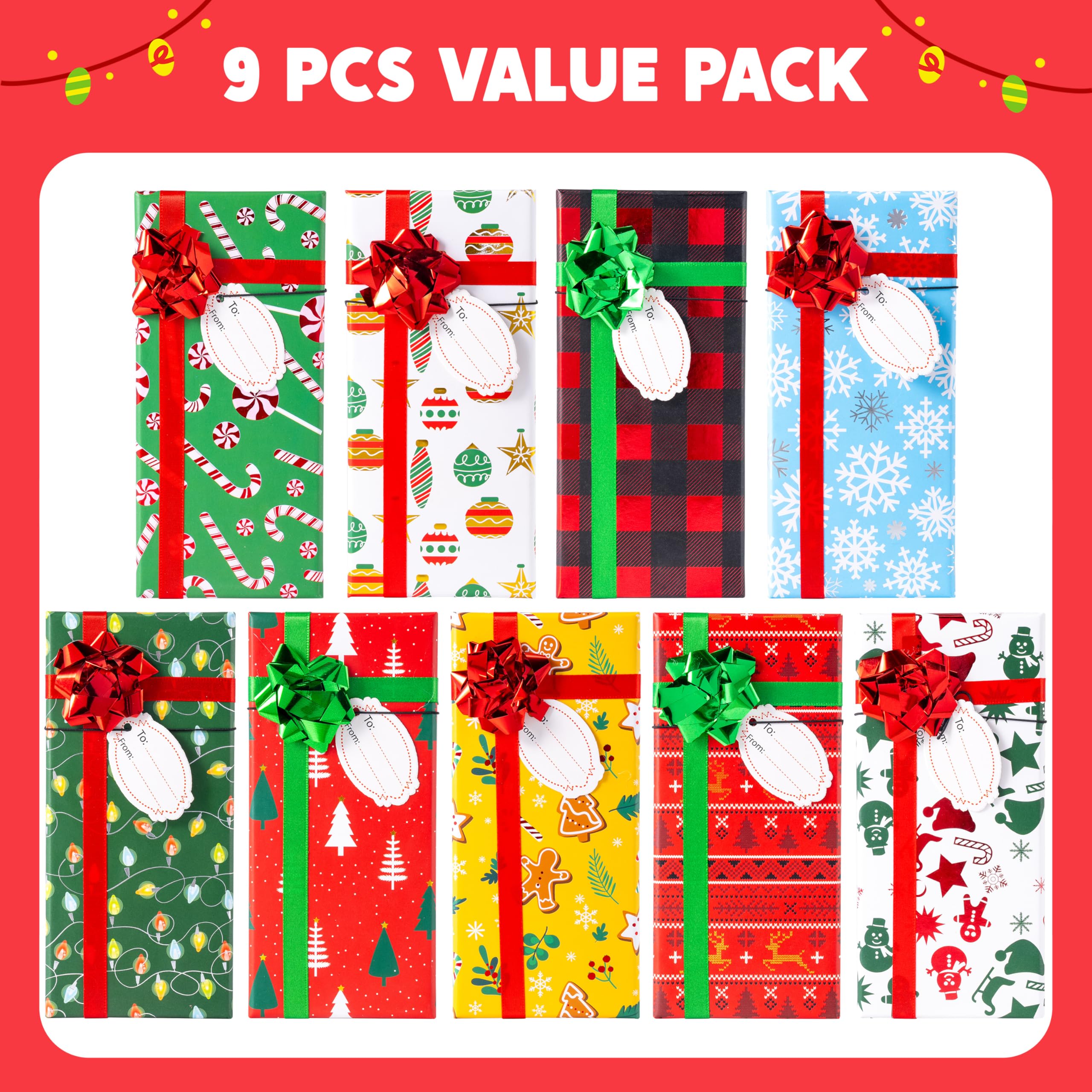 9Pcs Gift Card Box Holder Christmas - Image 2