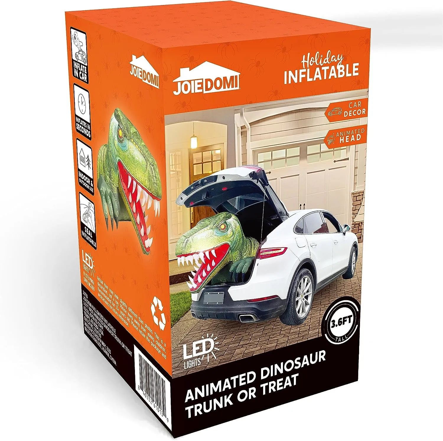3.6ft Dinosaur Trunk or Treat Halloween Inflatable - Image 8