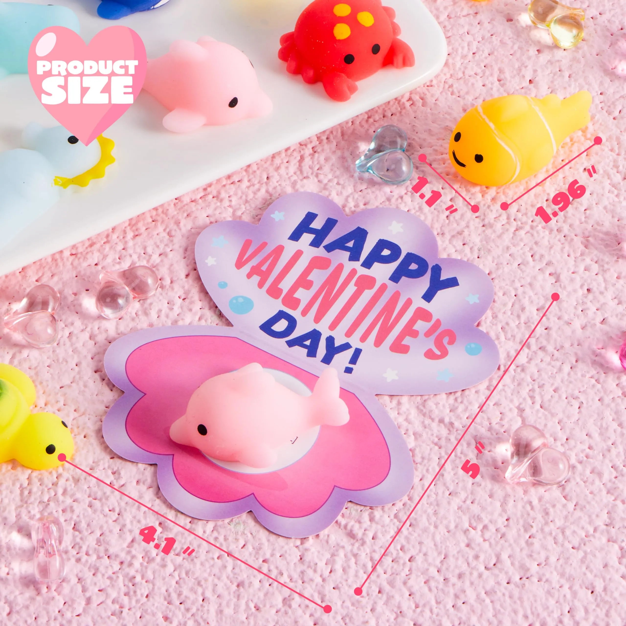 30 Packs Valentine Day Gift Cards with Mochi Squishy Toys for Kids Exchange Prizes - Image 9