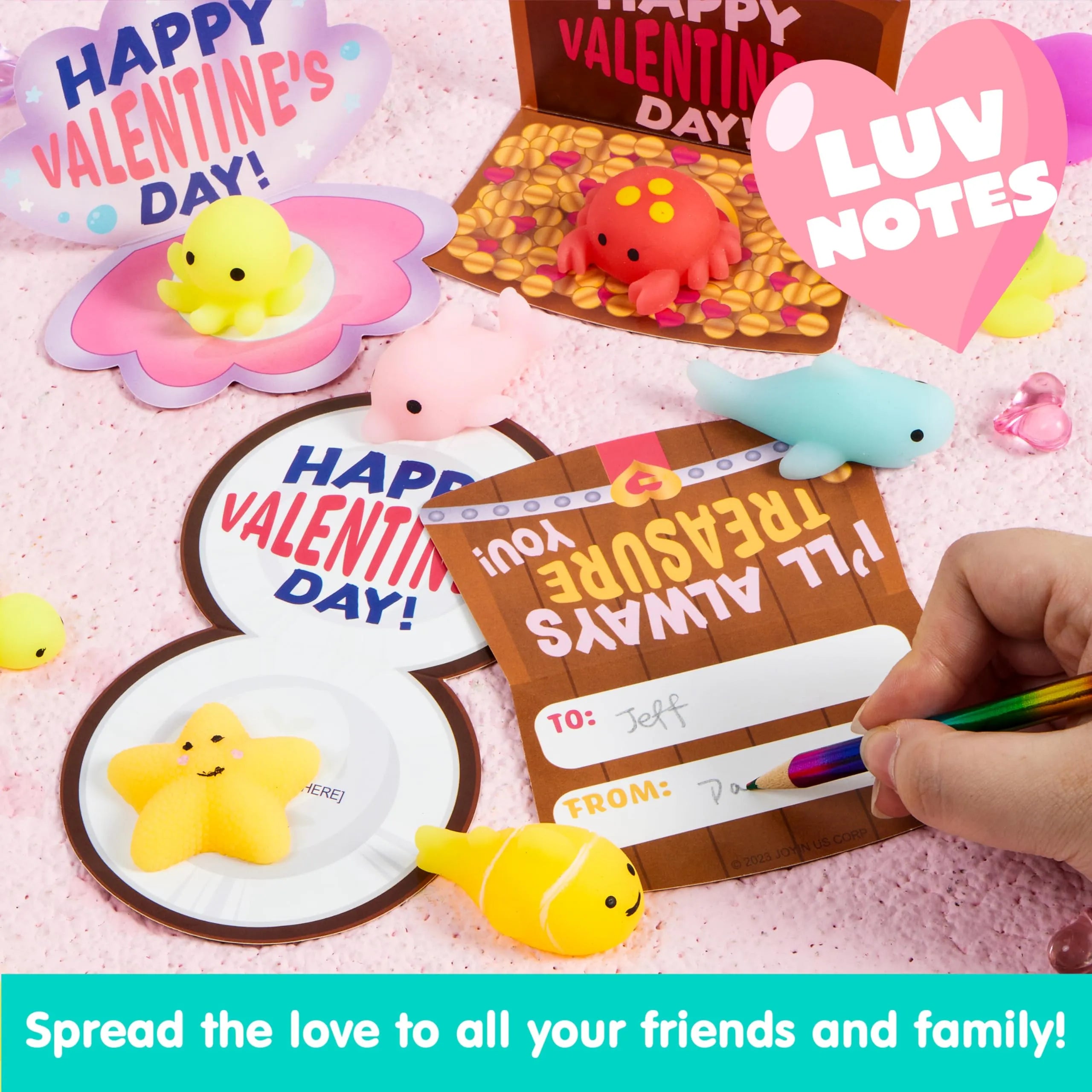 30 Packs Valentine Day Gift Cards with Mochi Squishy Toys for Kids Exchange Prizes - Image 6