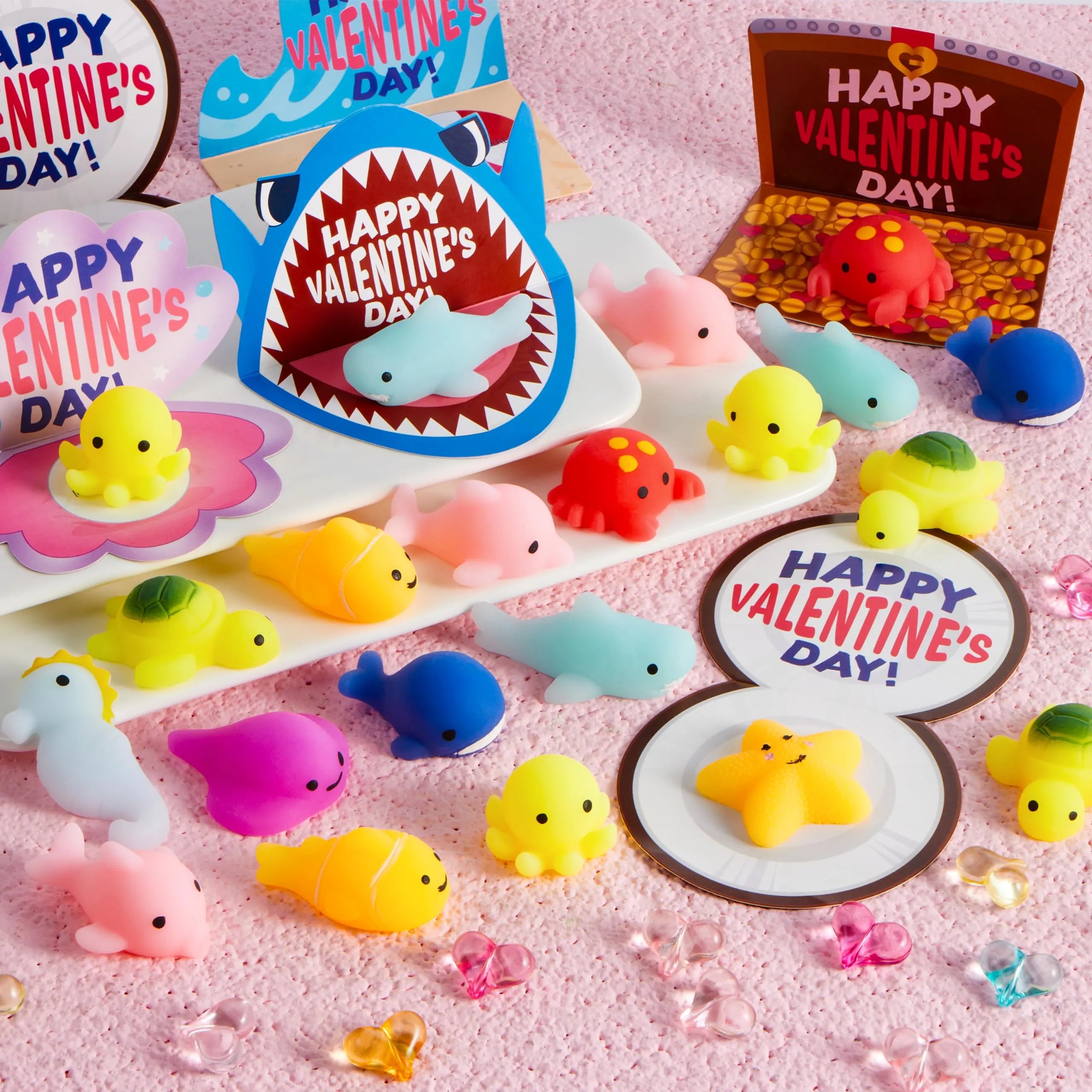 30 Packs Valentine Day Gift Cards with Mochi Squishy Toys for Kids Exchange Prizes - Image 7
