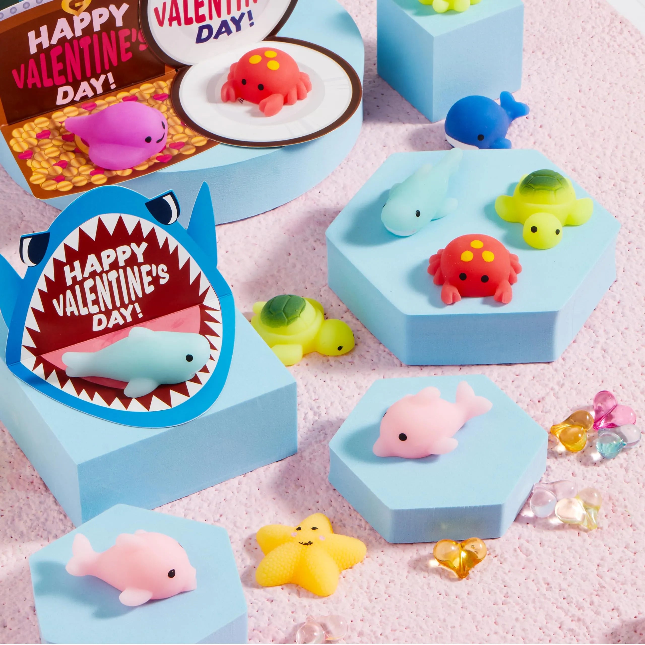 30 Packs Valentine Day Gift Cards with Mochi Squishy Toys for Kids Exchange Prizes - Image 8