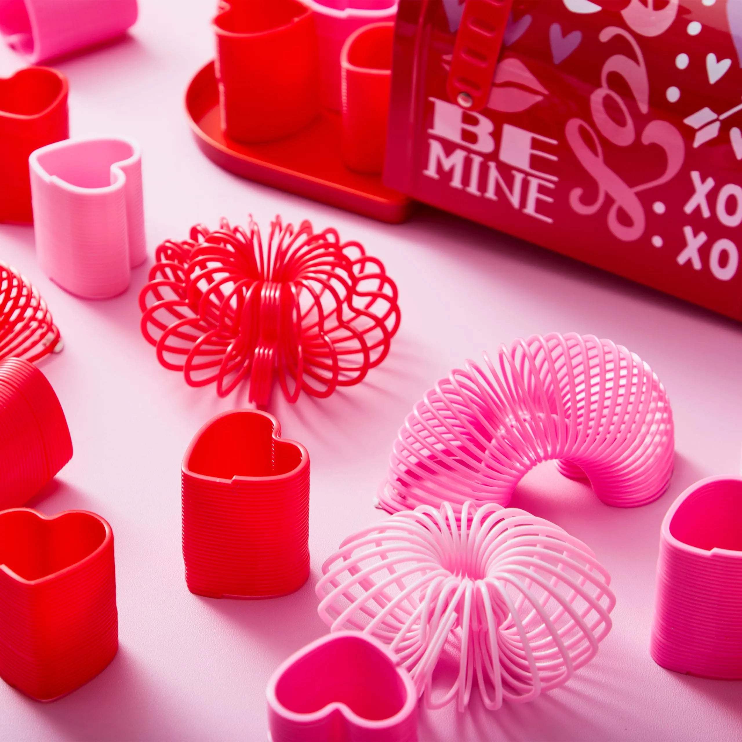 30 Packs Valentine’s Day Multi-Color Heart Coil Springs Toys for Kids Classroom Exchange - Image 5