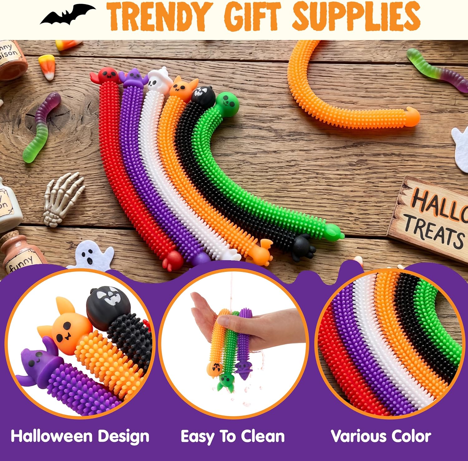 JOYIN 36 Pcs Halloween Stretchy Strings Sensory Toys - Image 3