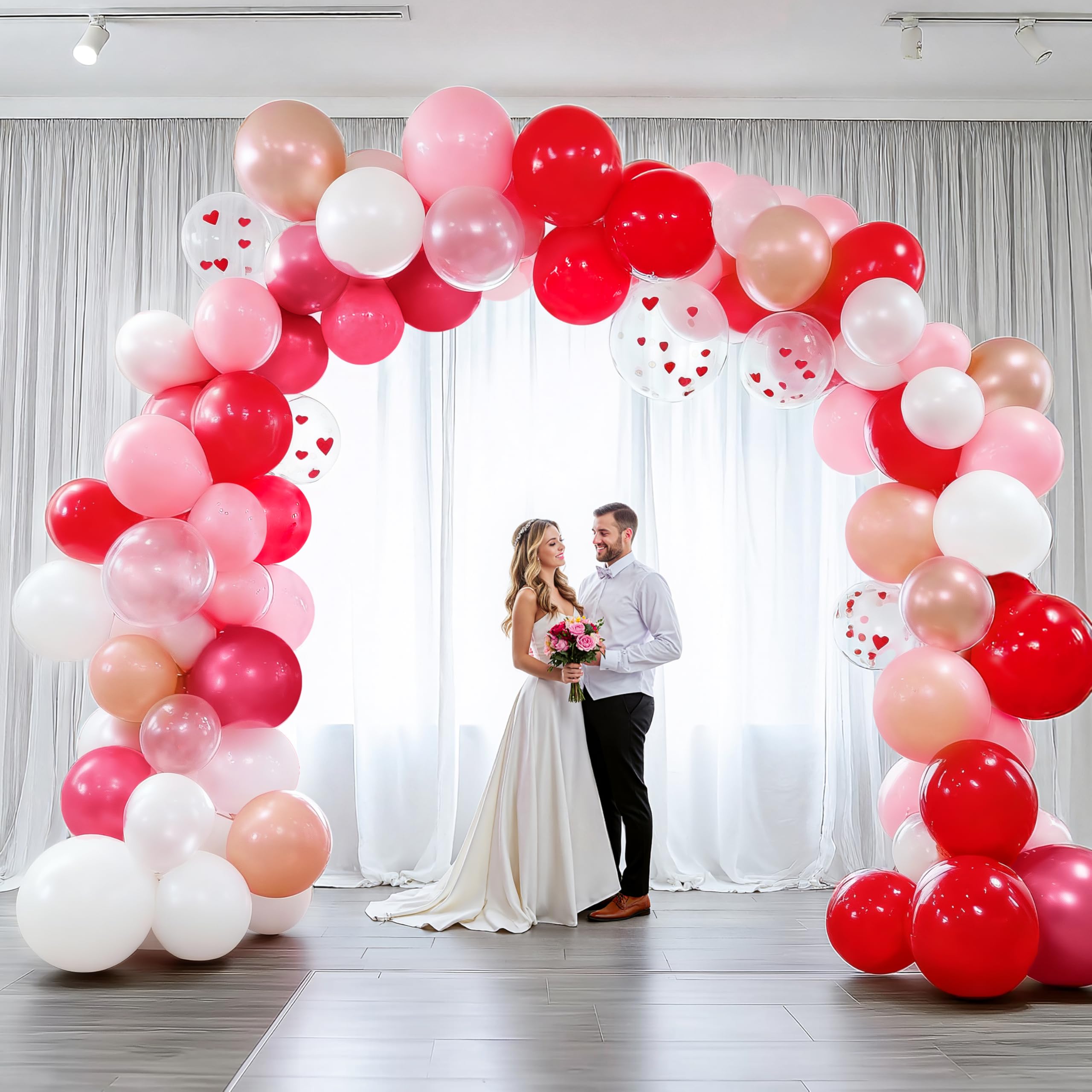 338 Pcs Valentines Day Balloon Arch Set - Image 8
