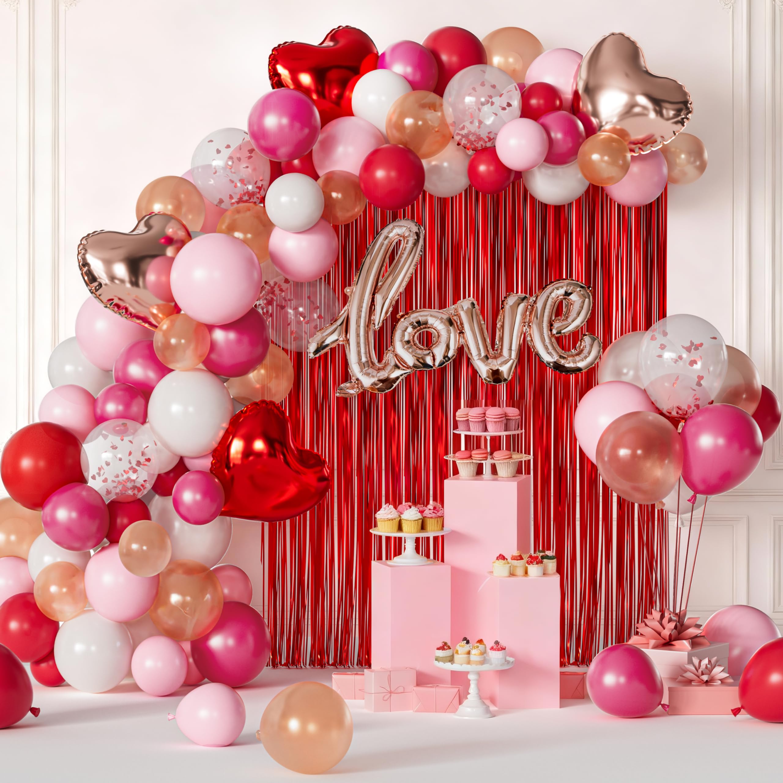 338 Pcs Valentines Day Balloon Arch Set - Image 6