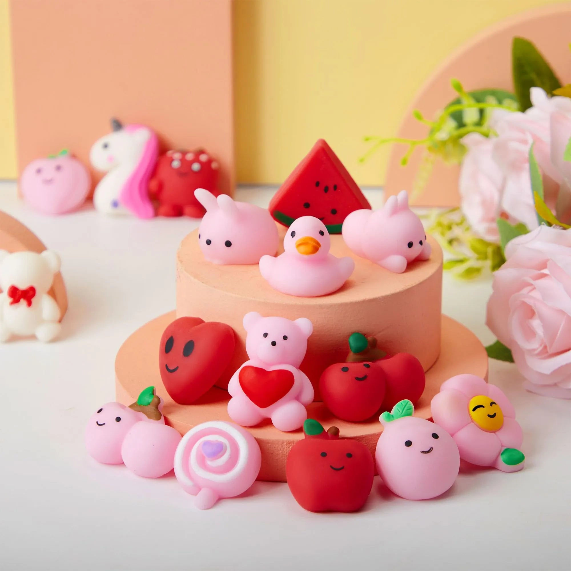 36 Packs Valentine’s Day Gift Mochi Squishy Toys - Image 2