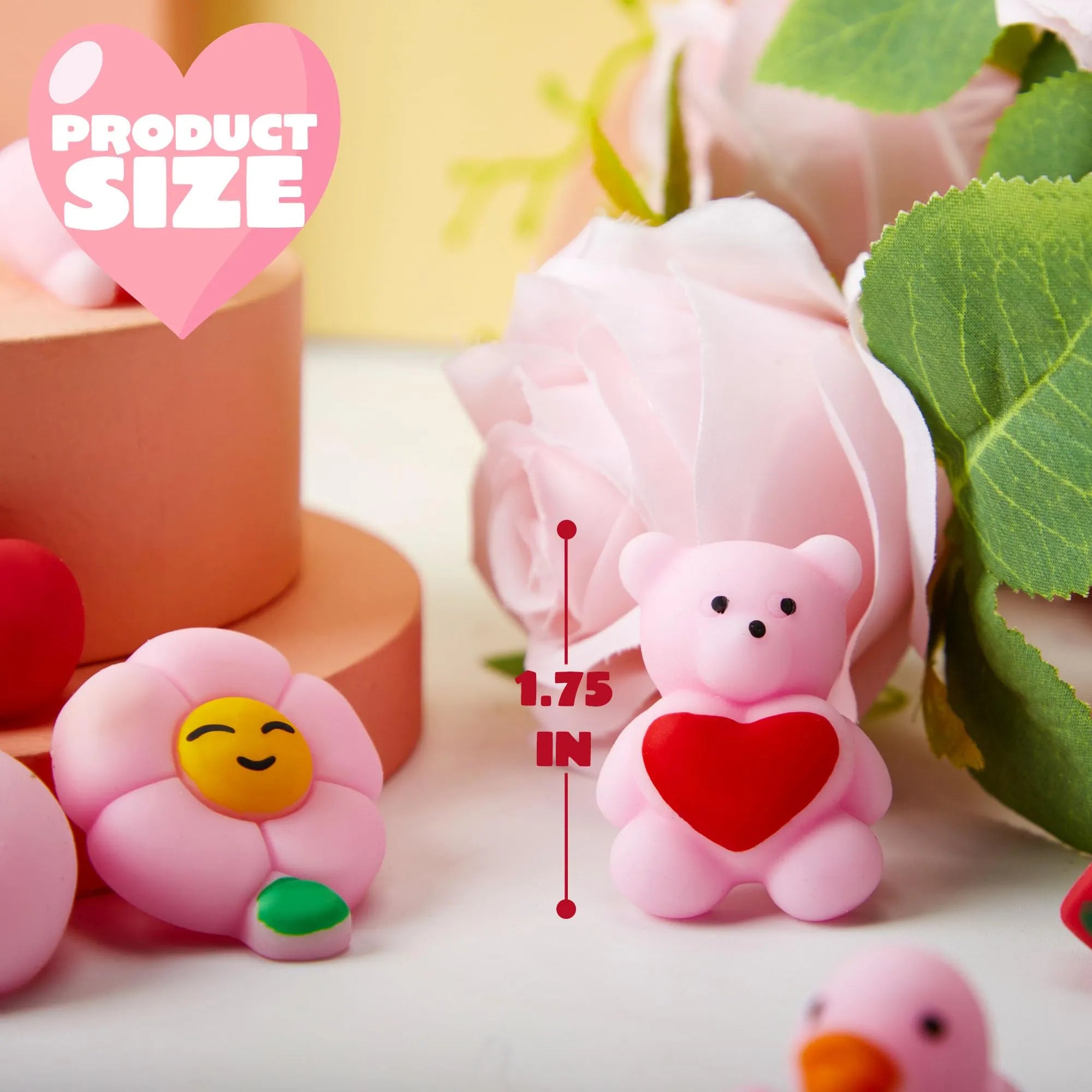 36 Packs Valentine’s Day Gift Mochi Squishy Toys - Image 8