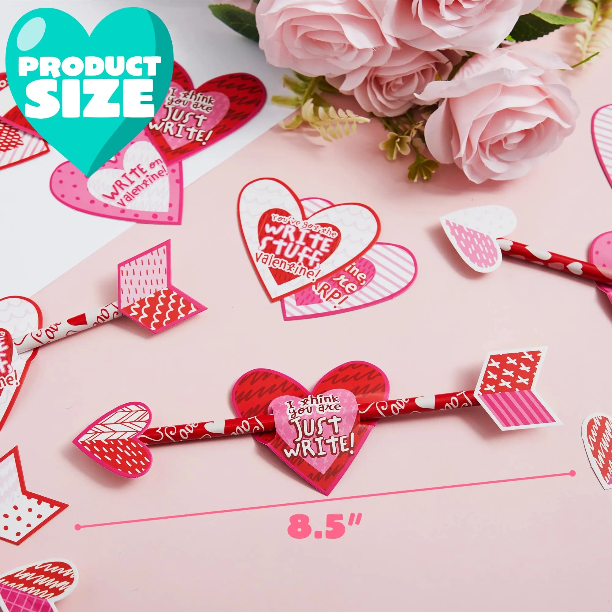 36Pcs Valentines Day Arrow Pencil with Valentines Day Cards for Kids-Classroom Exchange Gifts - Image 4