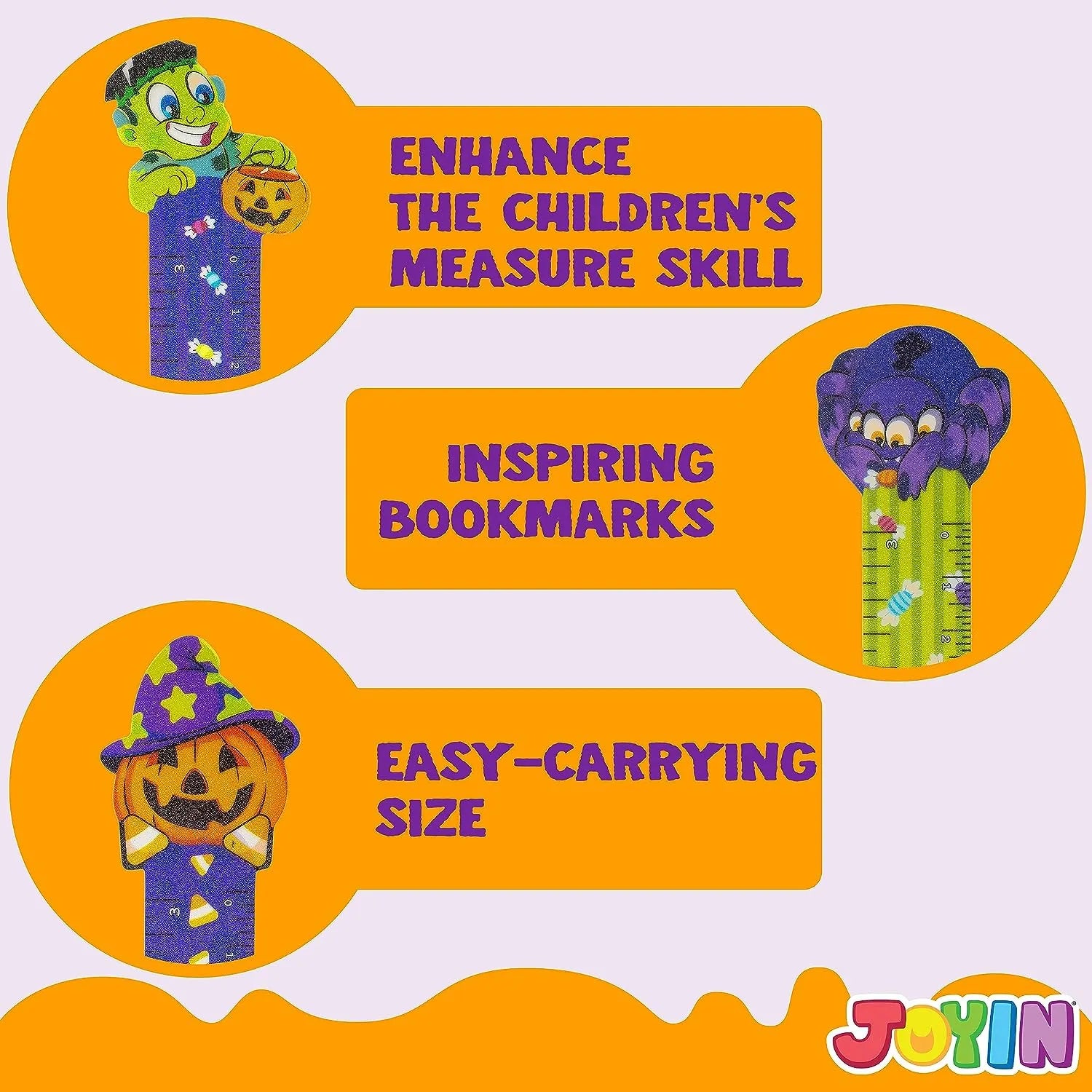 36Pcs 6Designs Halloween Bookmark Rulers - Image 7