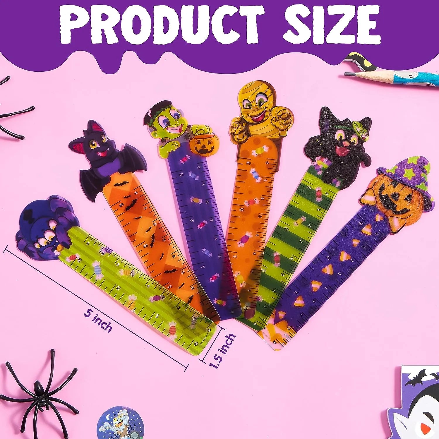 36Pcs 6Designs Halloween Bookmark Rulers - Image 4