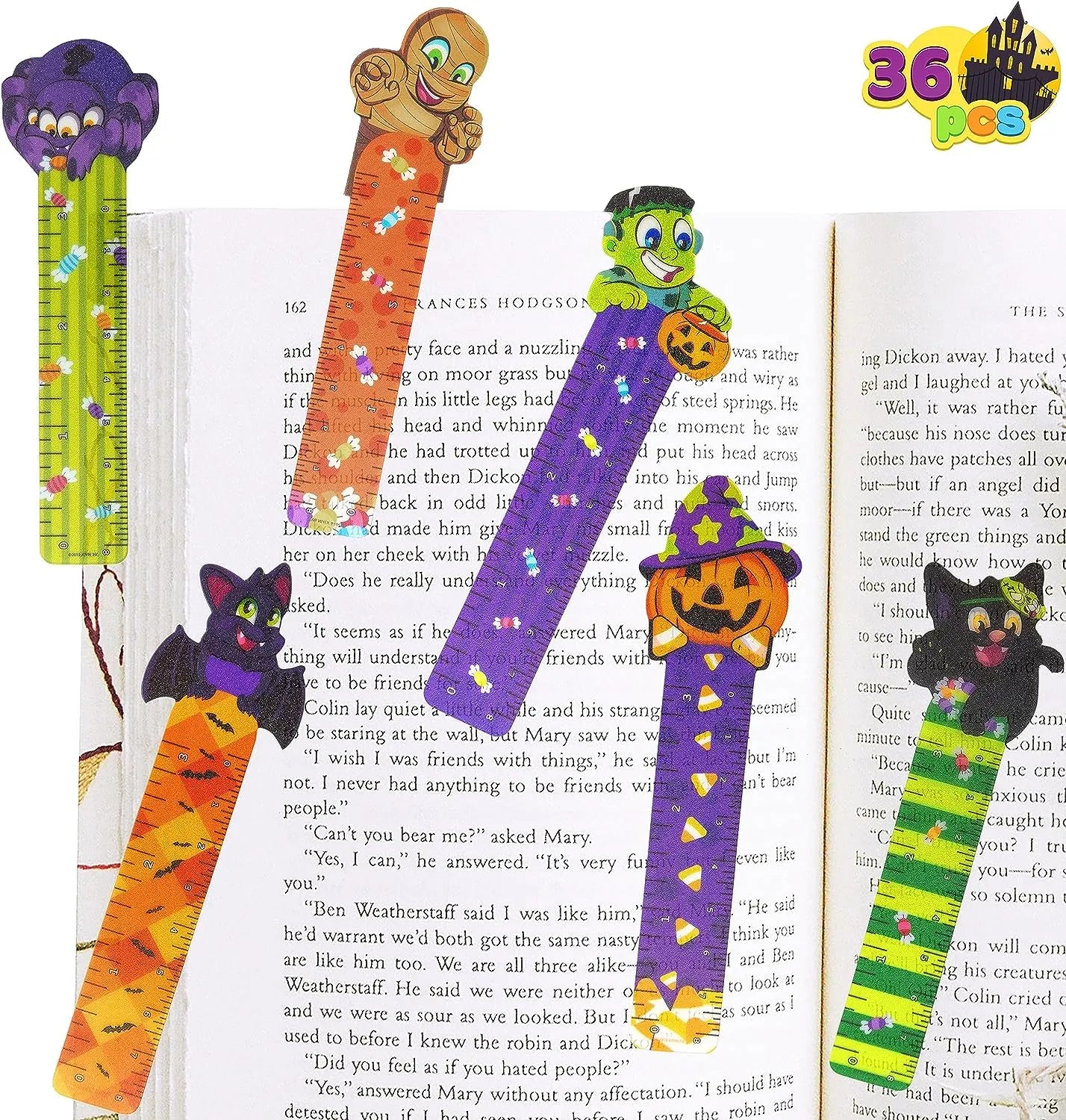 36Pcs 6Designs Halloween Bookmark Rulers - Image 9