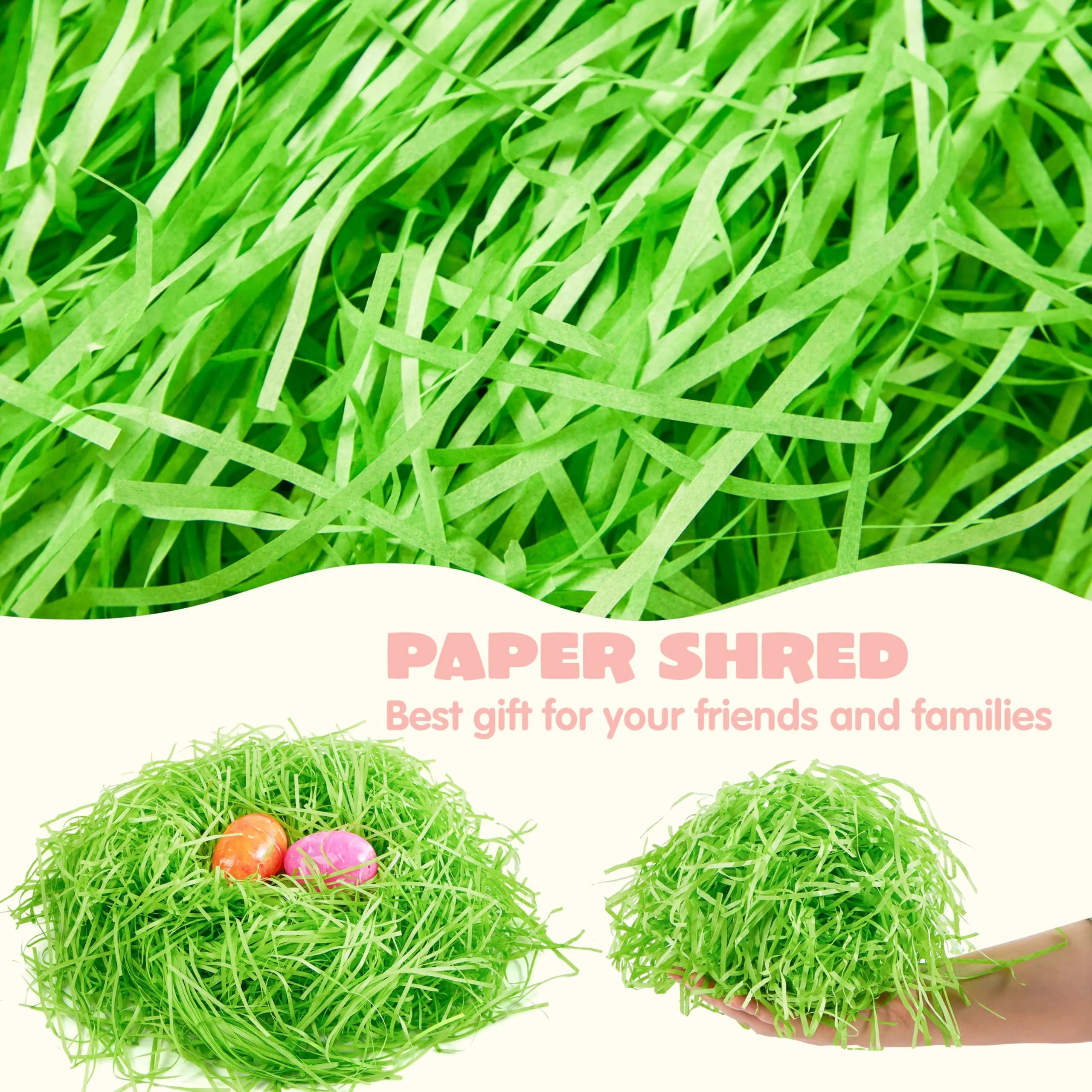 36oz (1000g) Multicolor Rainbow Easter Grass, Recyclable Paper Grass Shred Pastel Colors - Image 5