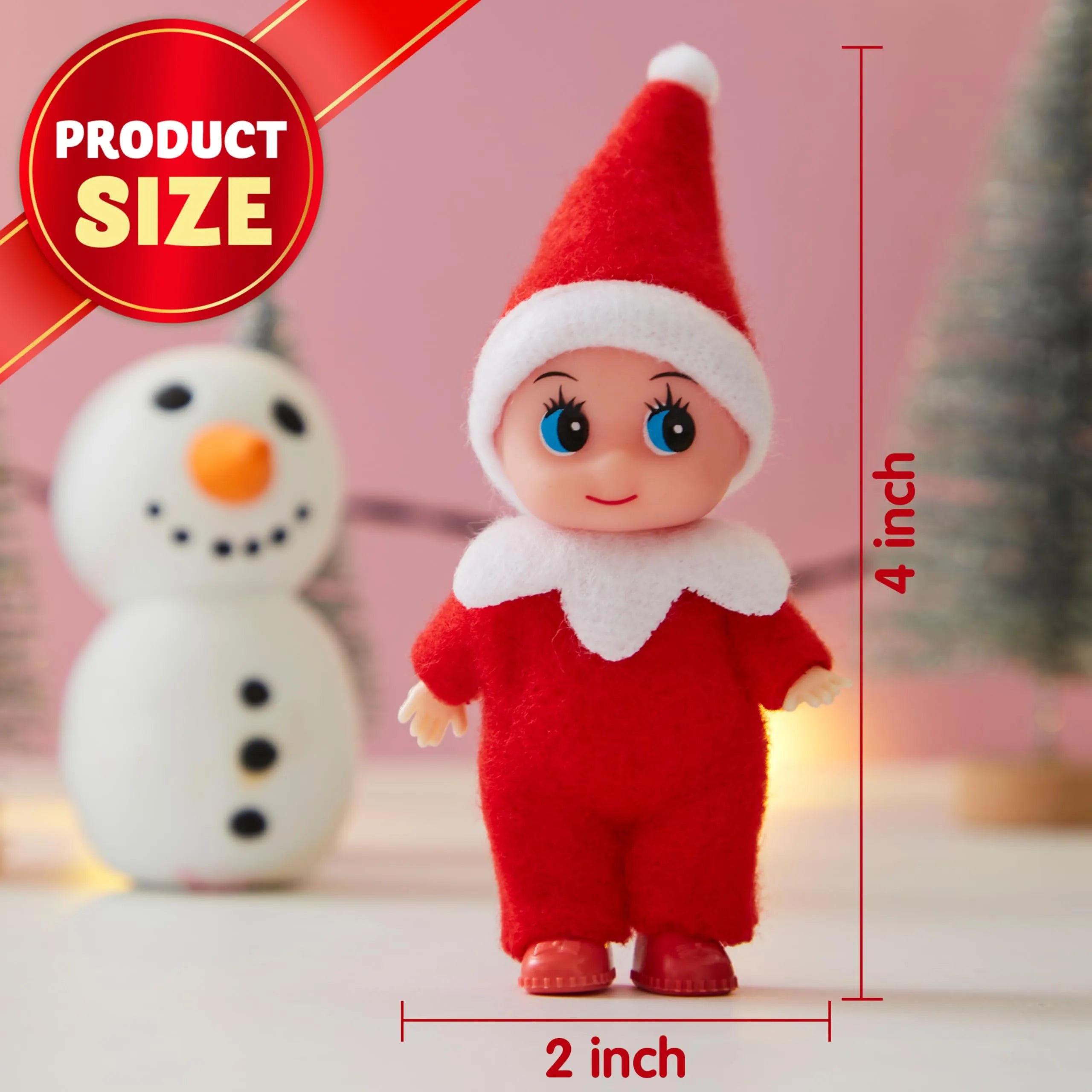 3PCS Tiny Elf Doll Christmas Holiday Decoration Accessories Gift - Image 8