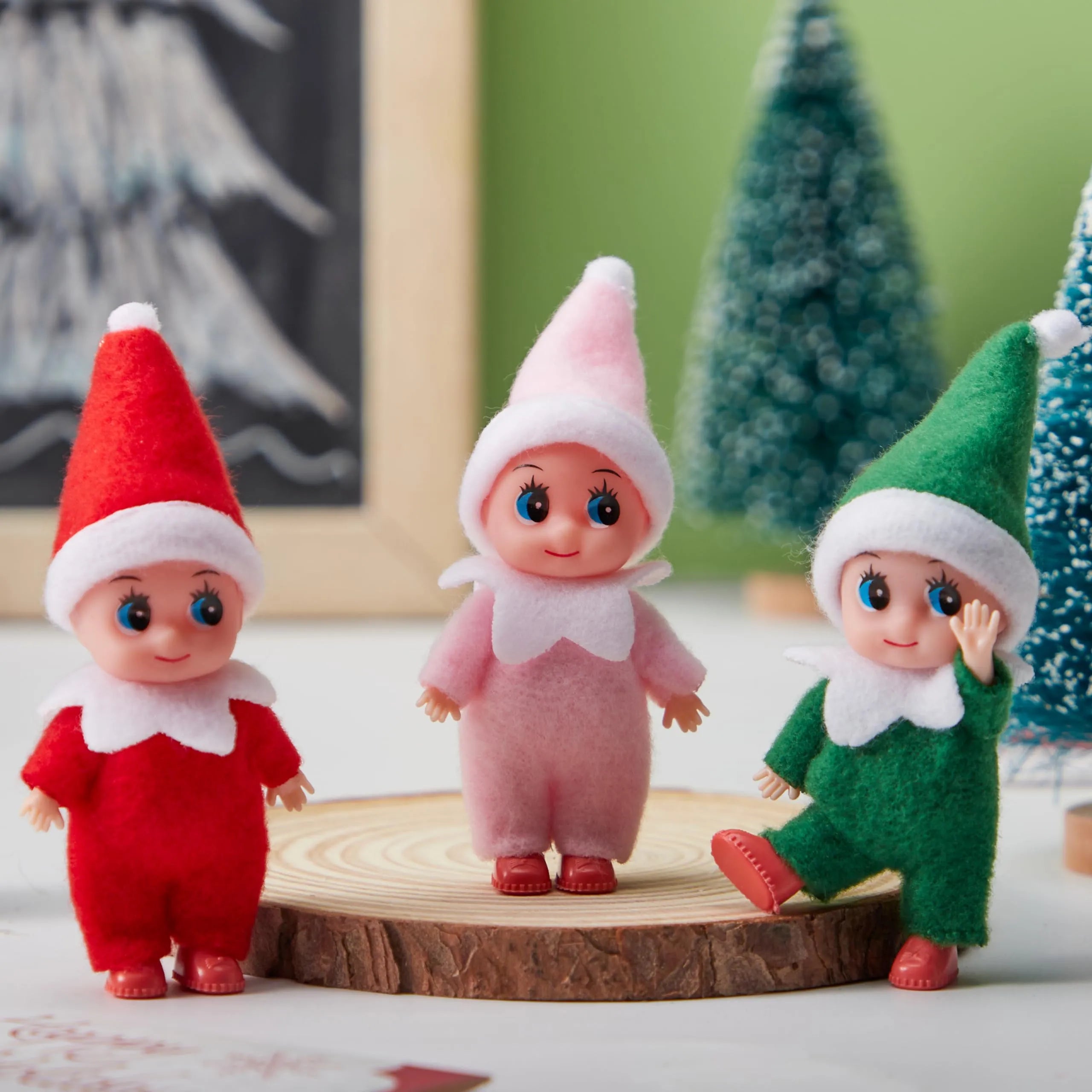 3PCS Tiny Elf Doll Christmas Holiday Decoration Accessories Gift - Image 6