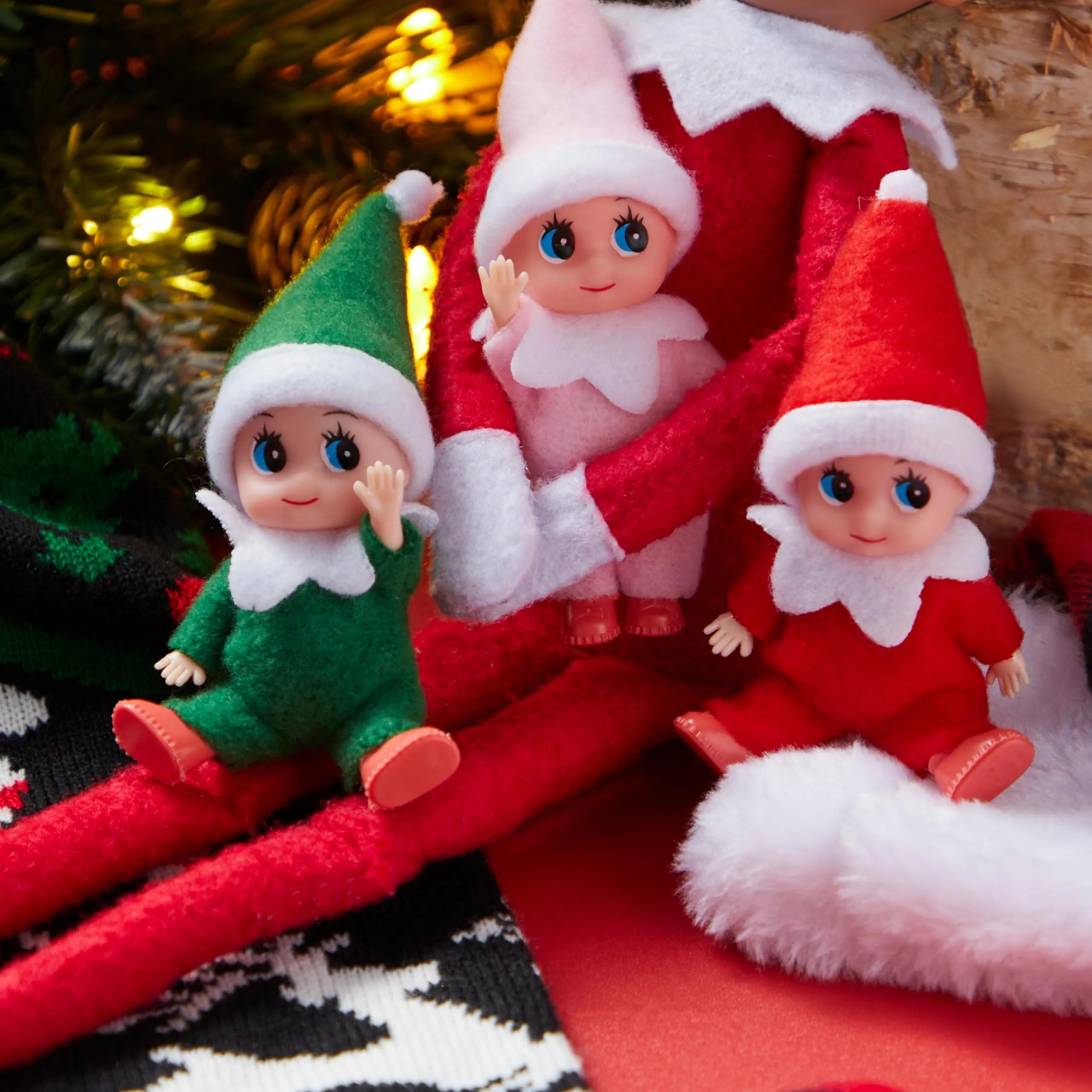 3PCS Tiny Elf Doll Christmas Holiday Decoration Accessories Gift - Image 7
