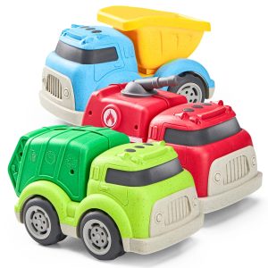 3 Pack Trucks for Toddlers Includes Garbage Truck