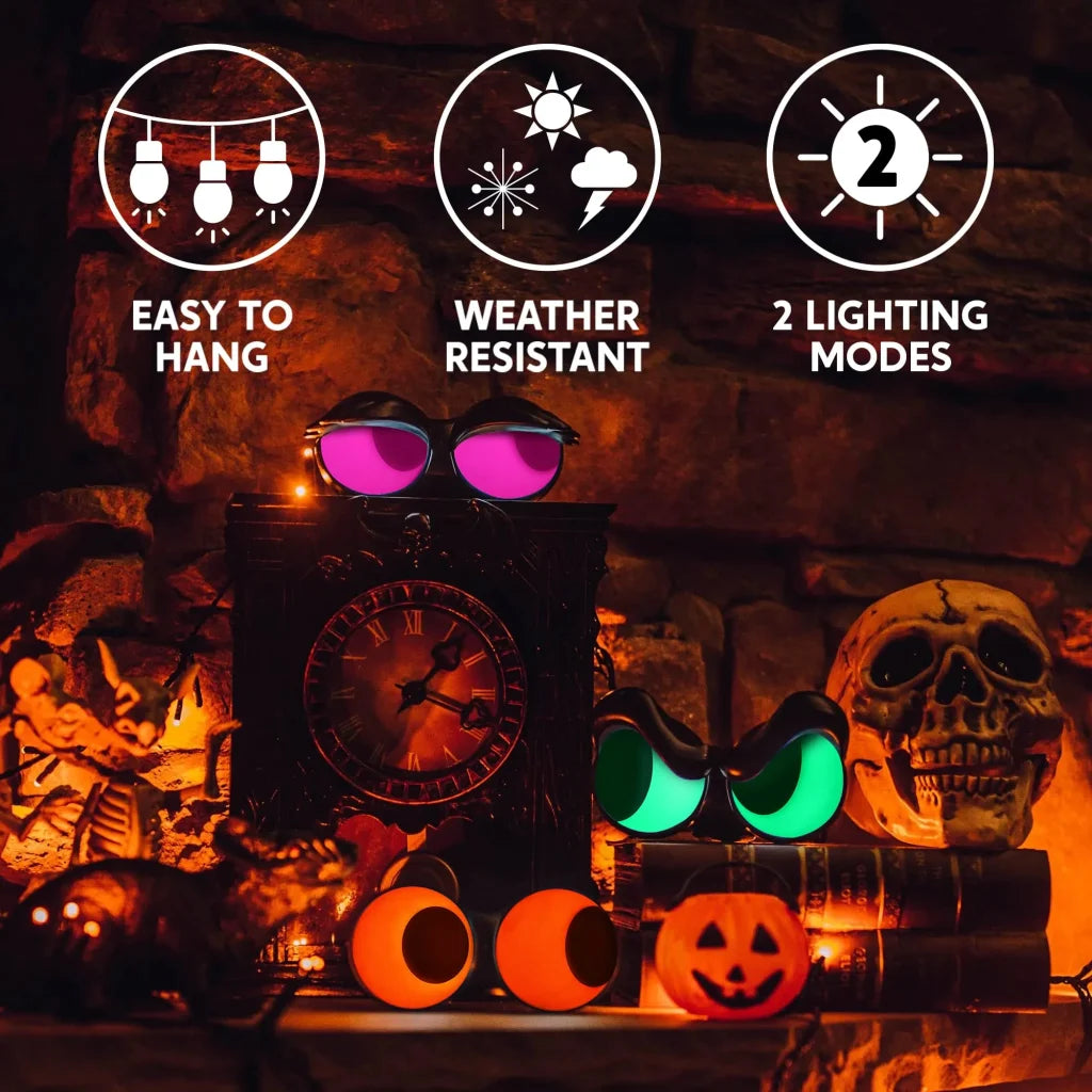 3Pcs Halloween Animated Flashing Peeping Eyes - Image 6