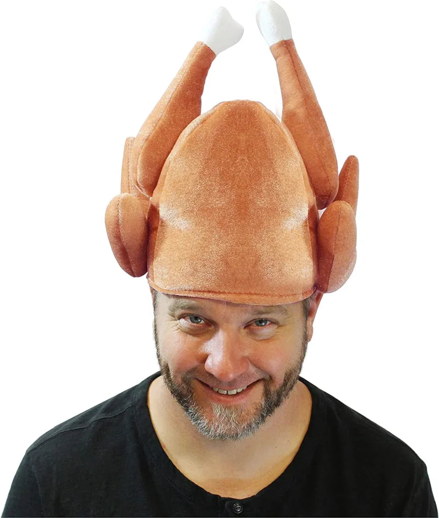 3Pcs Plush Roasted Turkey Hat - Image 2
