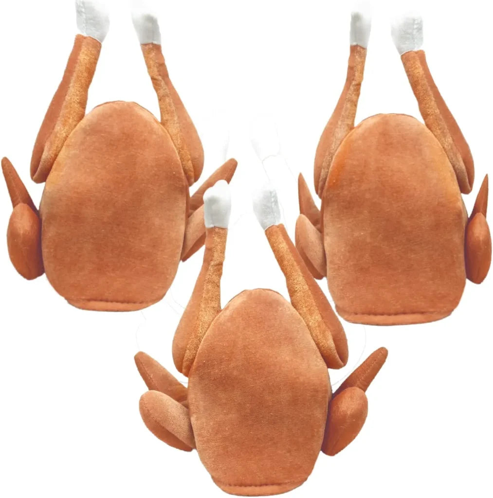3Pcs Plush Roasted Turkey Hat - Image 3