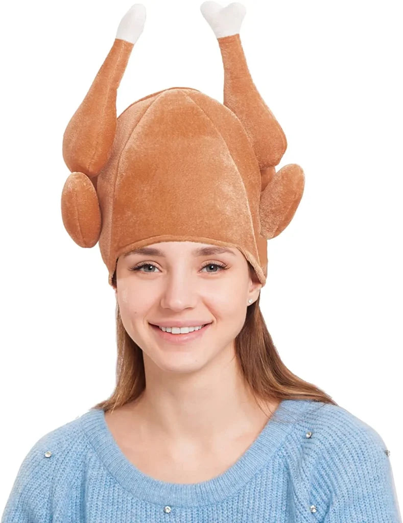 3Pcs Plush Roasted Turkey Hat - Image 4