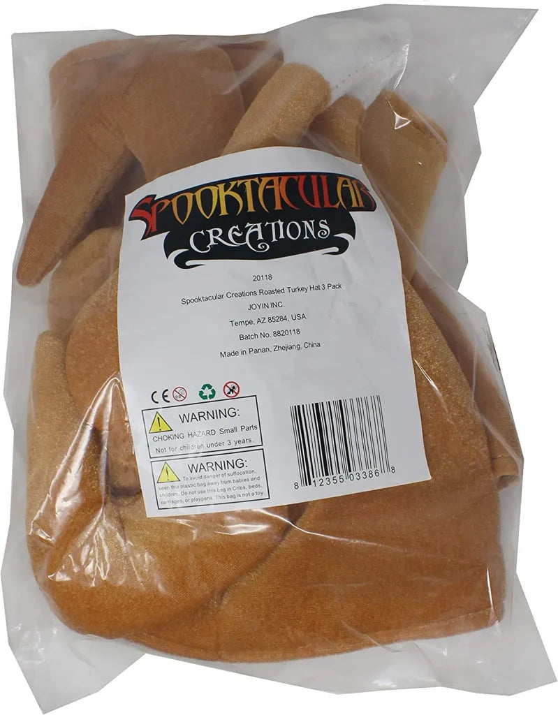 3Pcs Plush Roasted Turkey Hat - Image 7