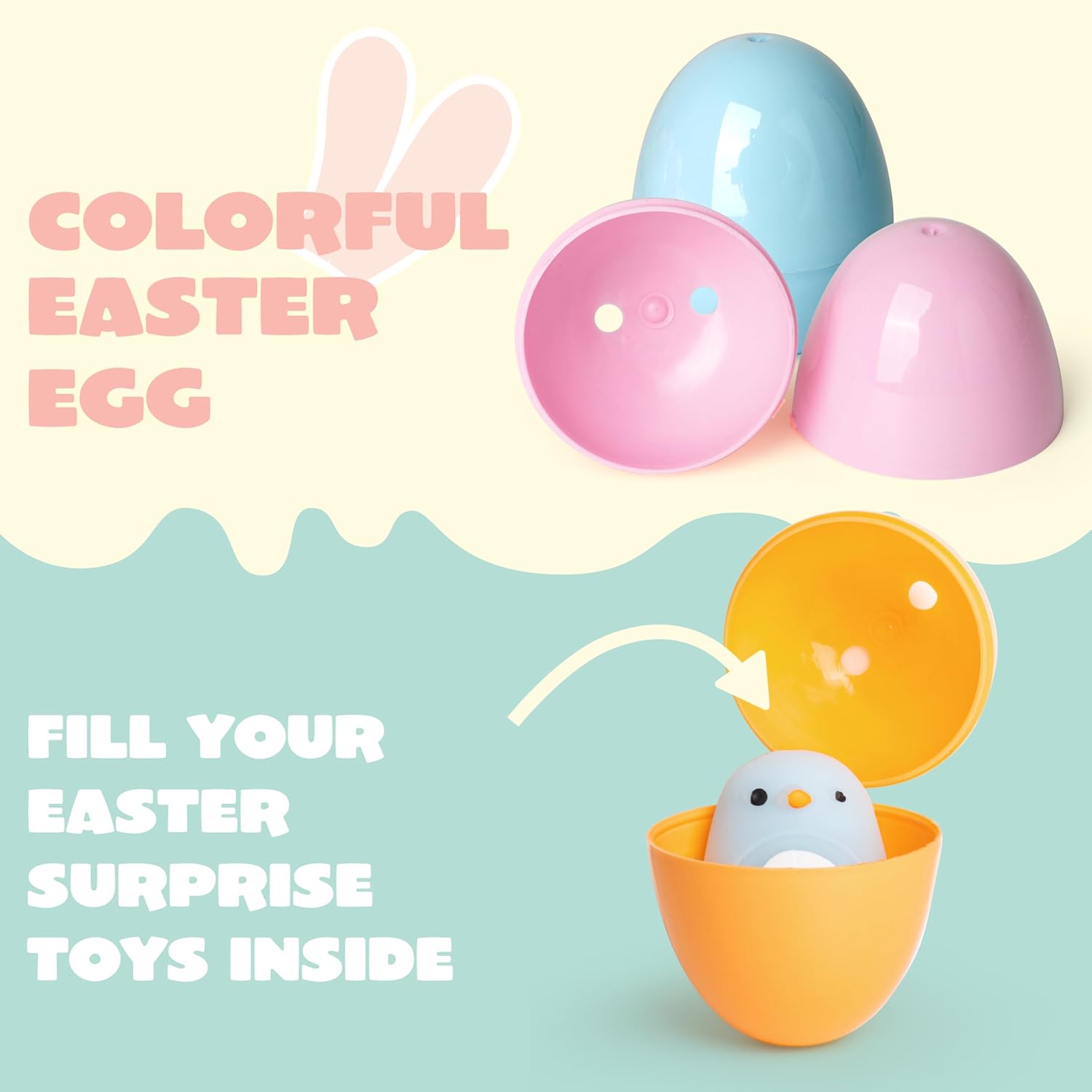 25PCS Pastel Easter Eggshell Bulks for Easter Hunt - Image 3
