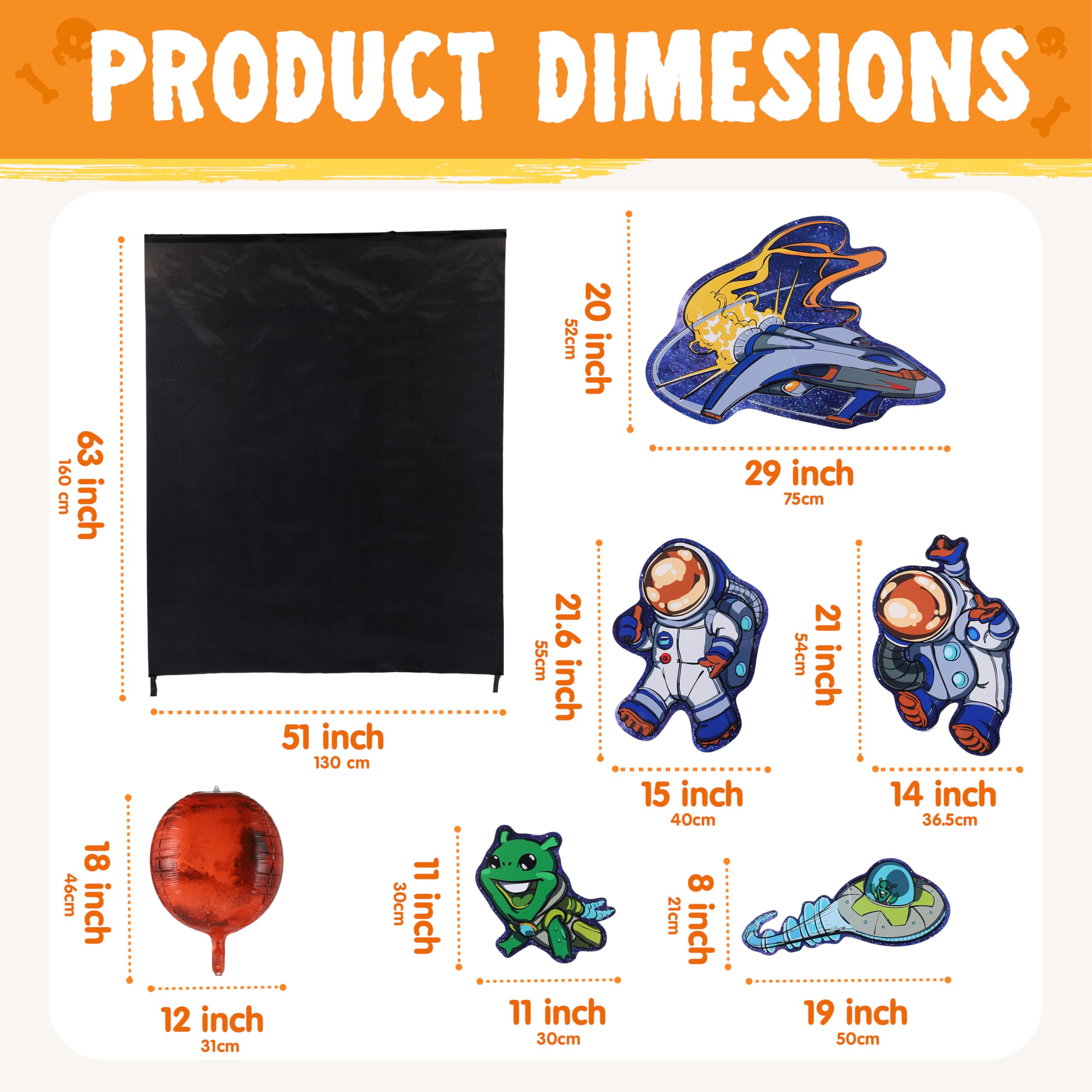 Halloween Space Theme Trunk or Treat Decorations Kit - Image 3