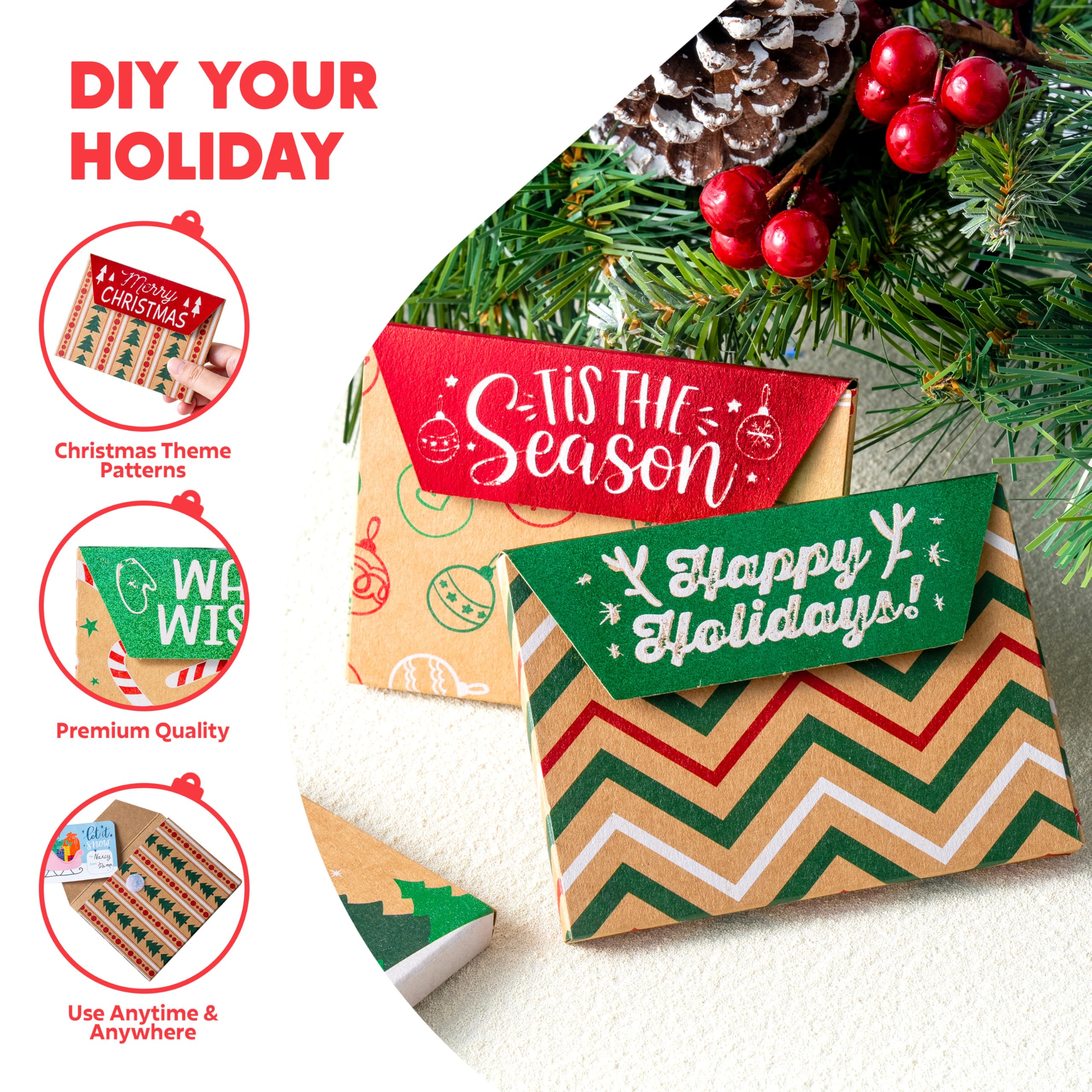 12PCS Gift Card Boxes Holder for Christmas - Image 3