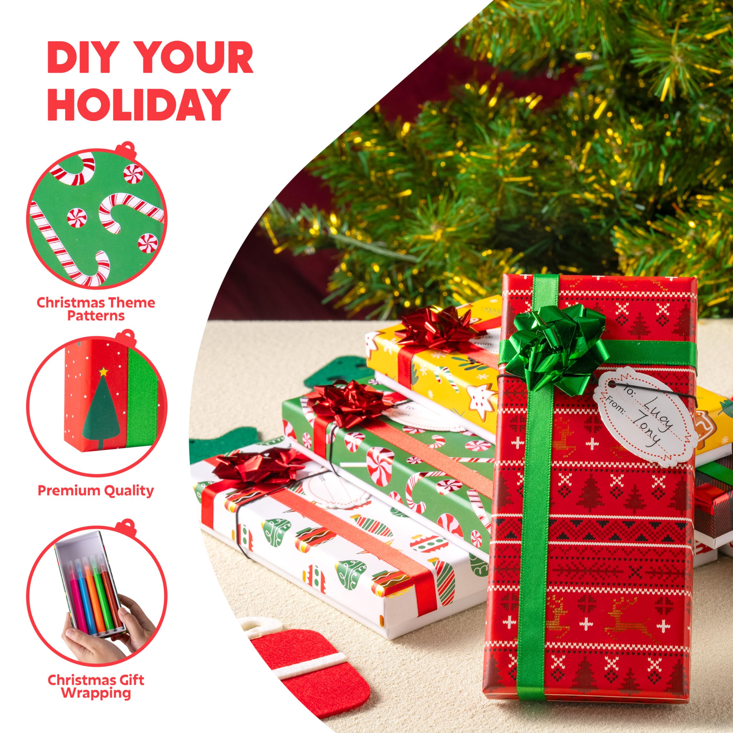 9Pcs Gift Card Box Holder Christmas - Image 3