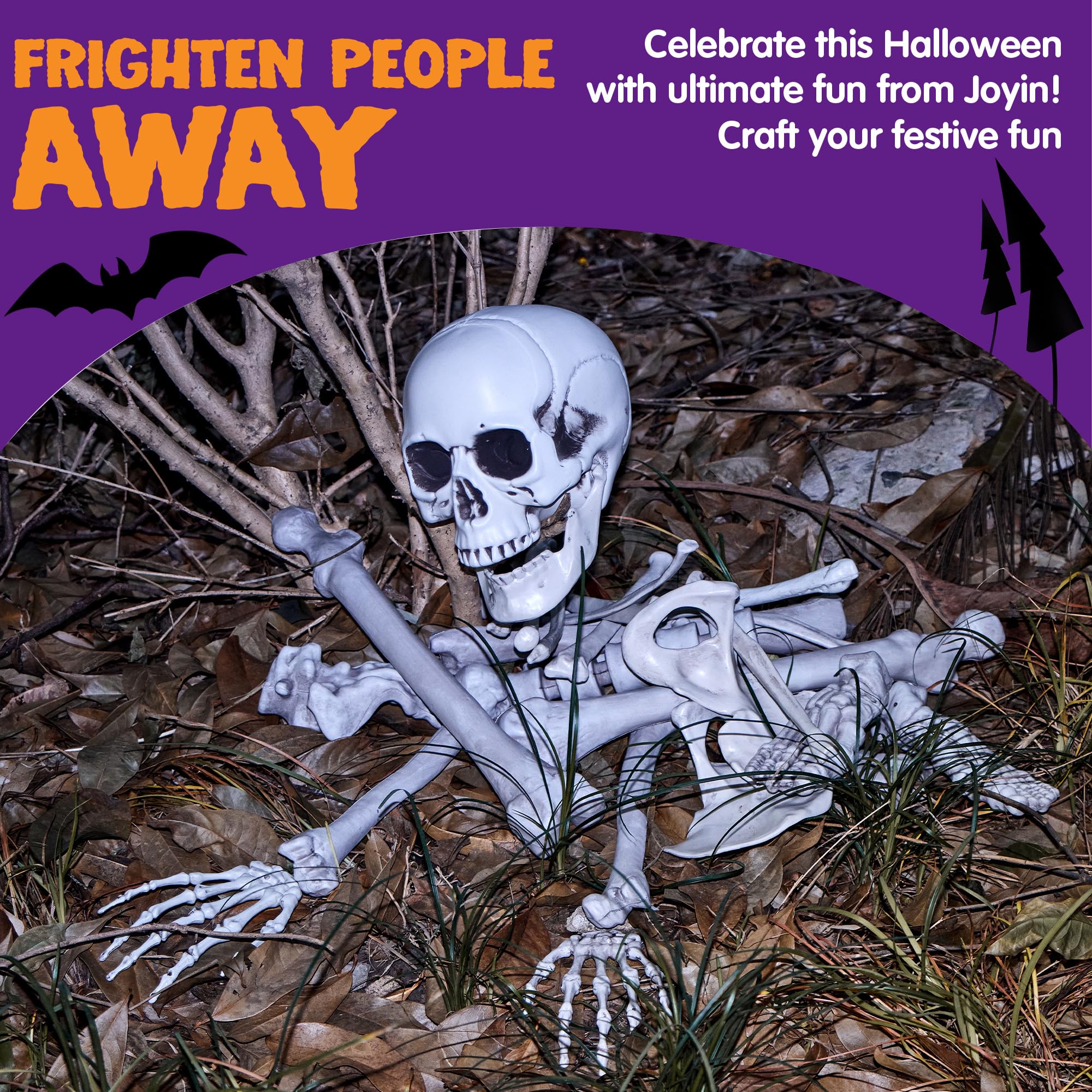 28 PCS Halloween Decorations Skeleton Bones and Skull Kit - Image 3
