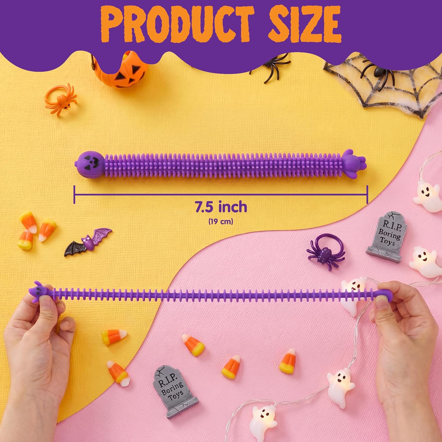JOYIN 36 Pcs Halloween Stretchy Strings Sensory Toys - Image 4