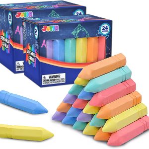 48 Piece Cone Shaped Non-toxic Washable Jumbo Chalk Set