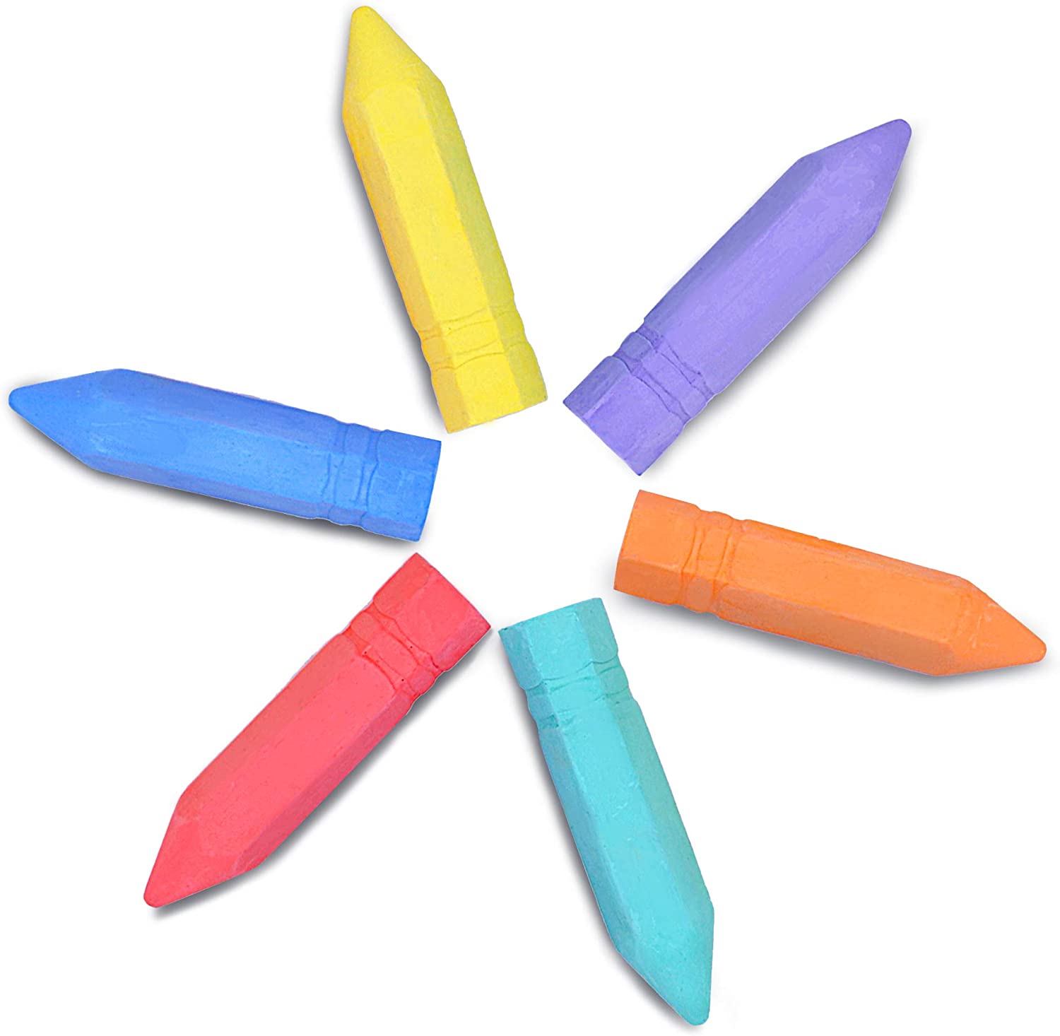 48 Piece Cone Shaped Non-toxic Washable Jumbo Chalk Set - Image 5