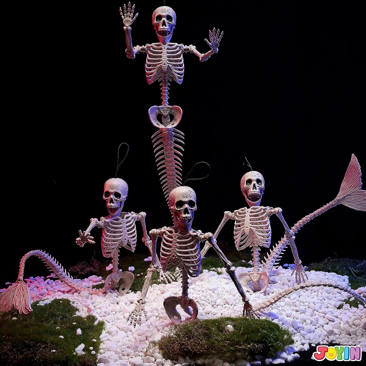 4 PCS Mermaid Skeleton 20in Plastic Bones with Movable Posable Joints - Image 7