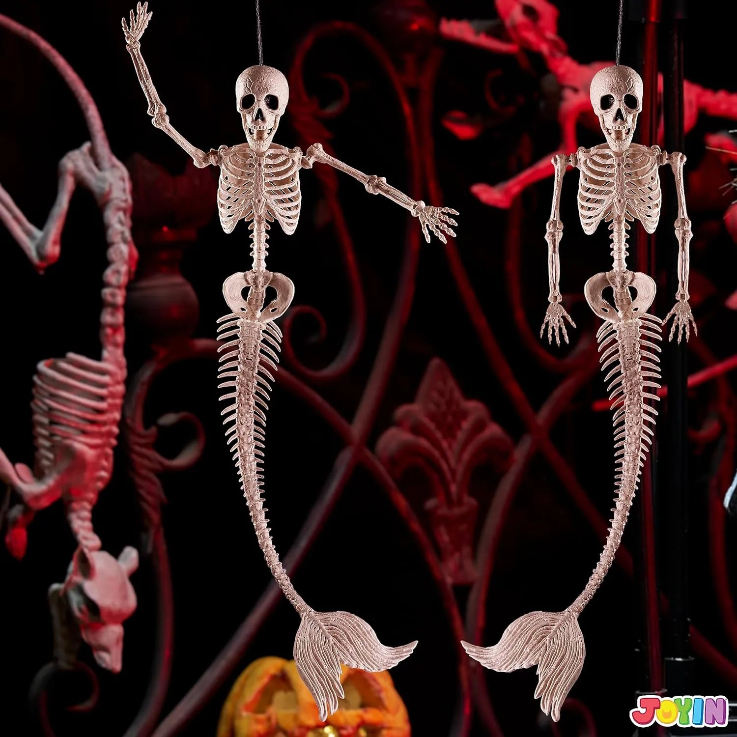 4 PCS Mermaid Skeleton 20in Plastic Bones with Movable Posable Joints - Image 8