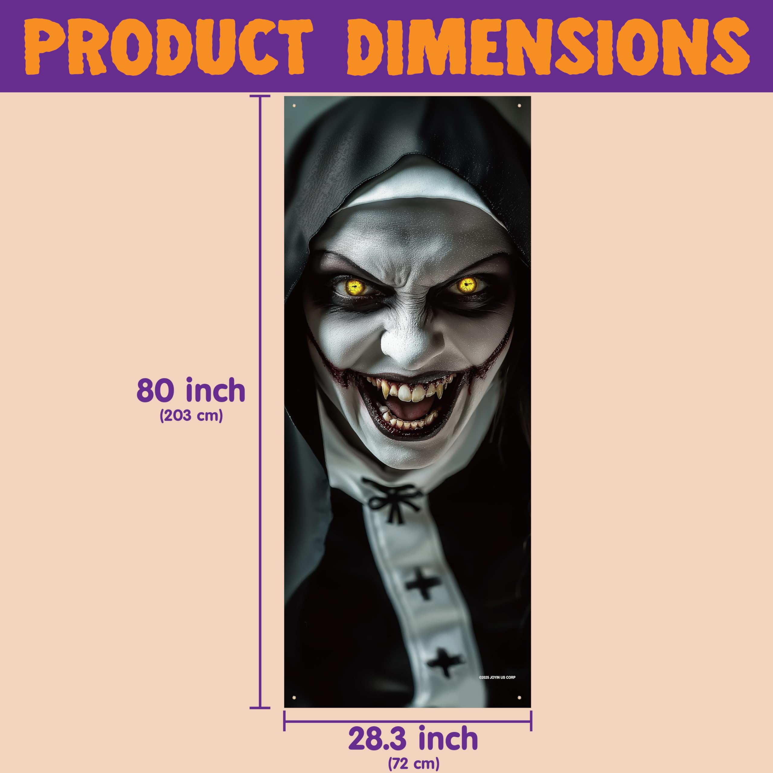 Halloween Scary Ghost Door Cover Decorations Indoor - Image 4