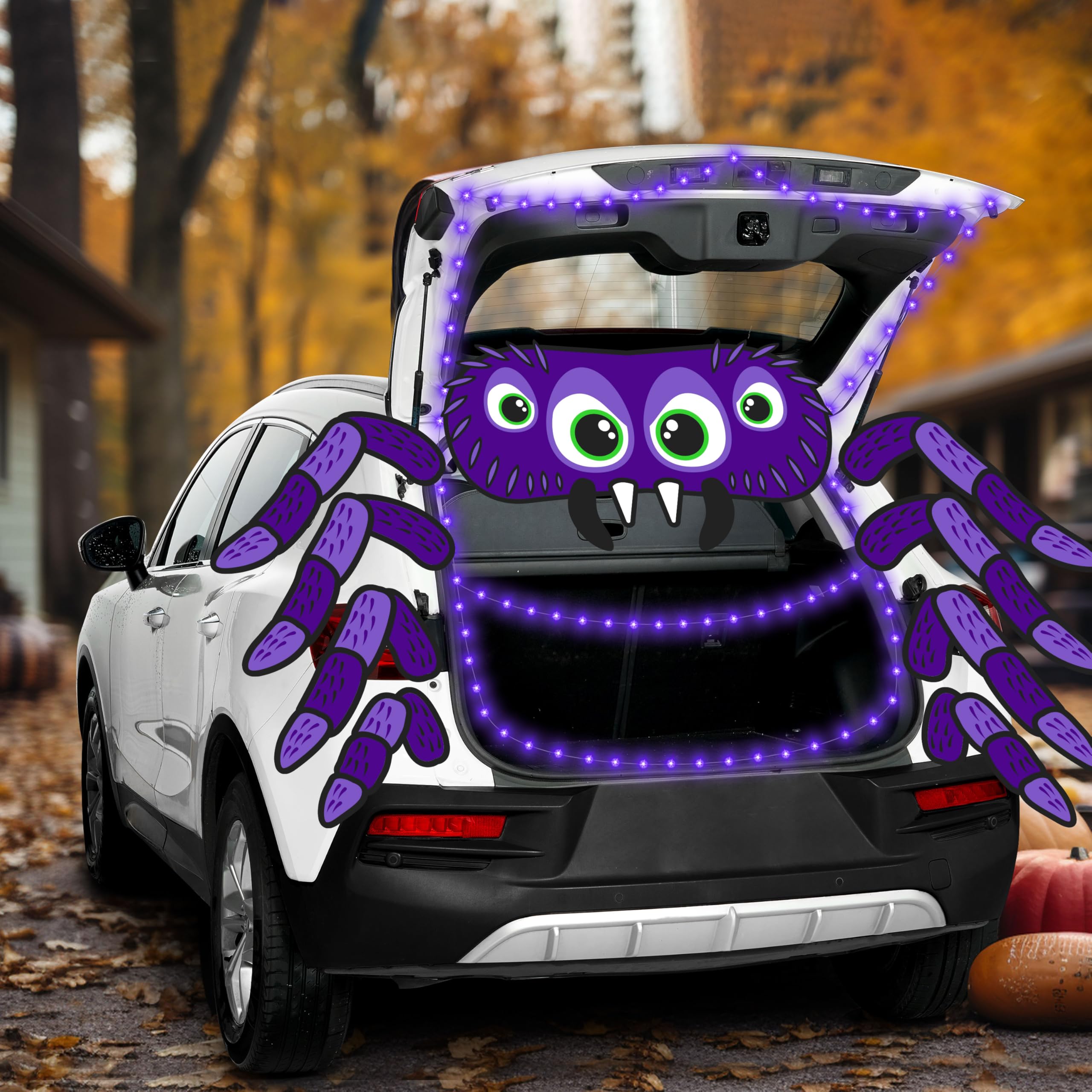 Halloween Trunk or Treat Car Decorations Kit Spider Theme - Image 4