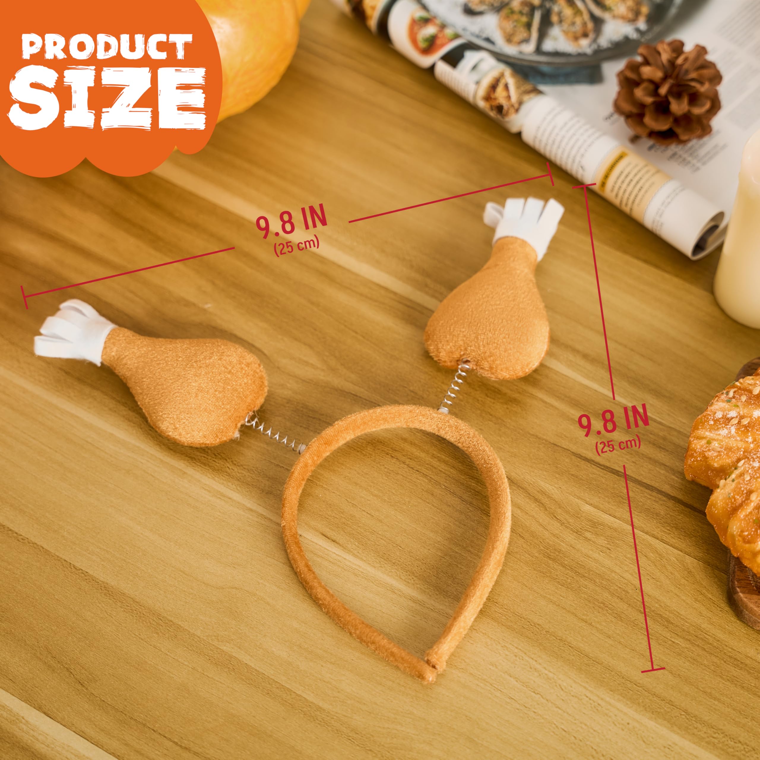 3 Pcs Thanksgiving Turkey Leg Headbopper Accessories - Image 4