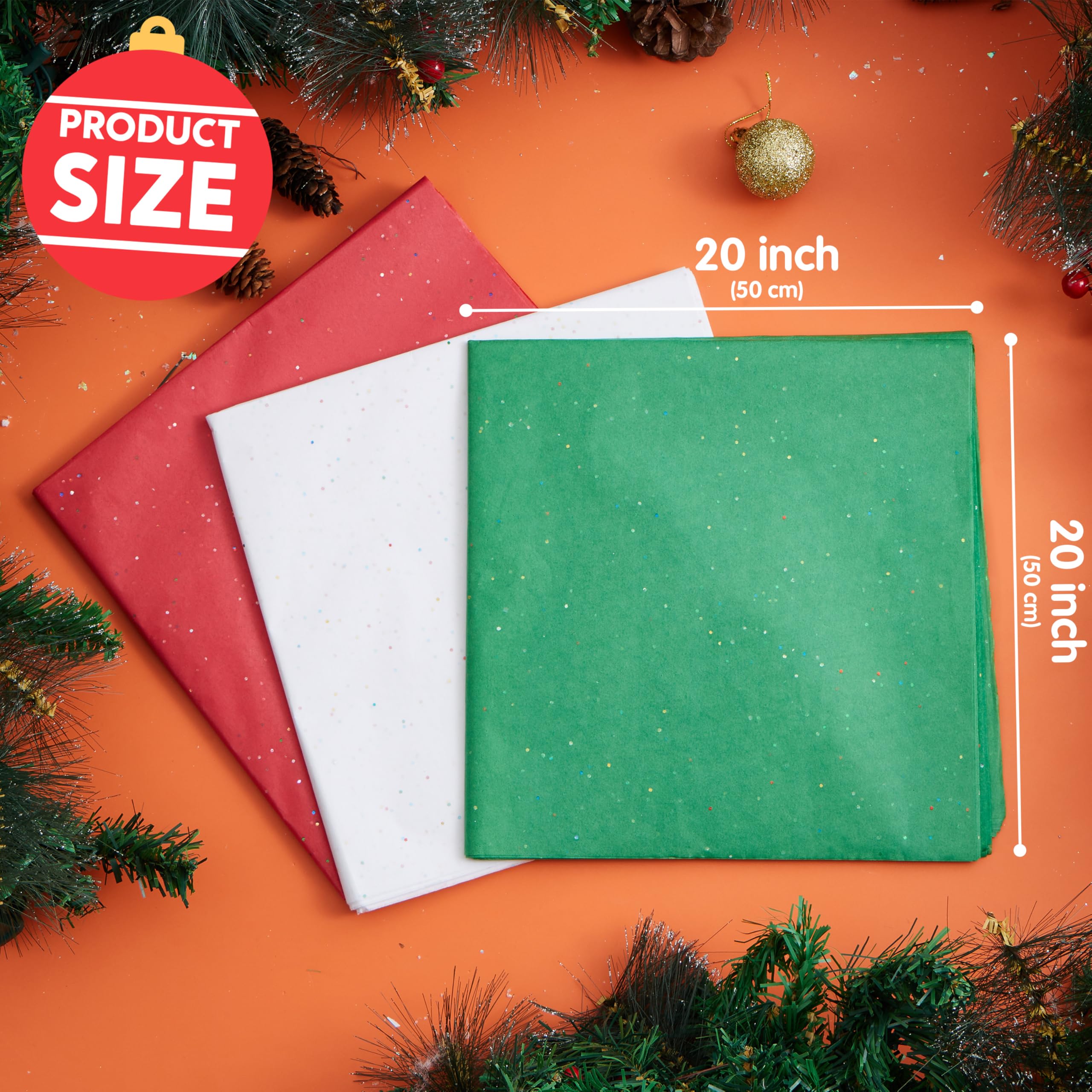 72 Sheets Glitter Tissue Paper for Gift Bags - Image 4