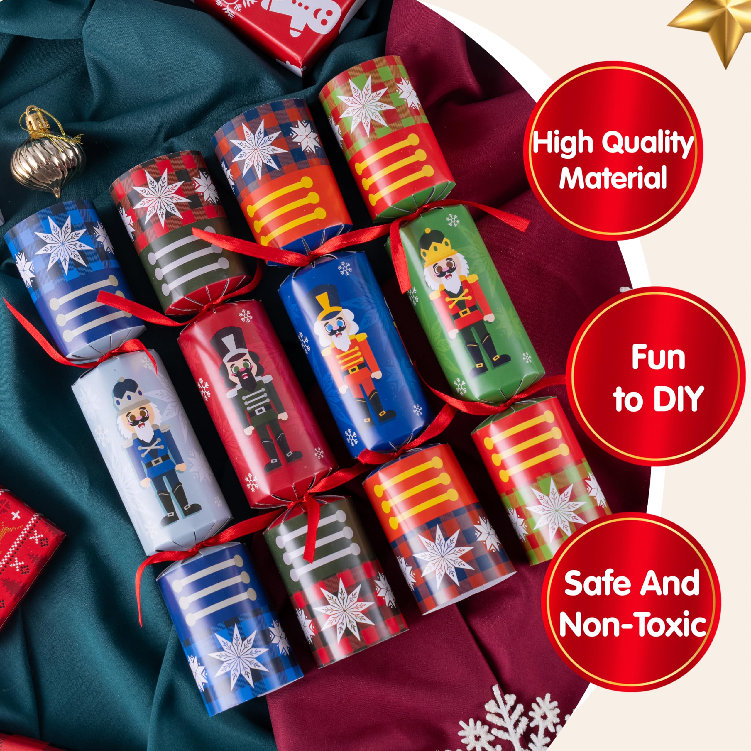 Christmas Party Table Favors (Nutcrackers), 8 Pack - Image 4