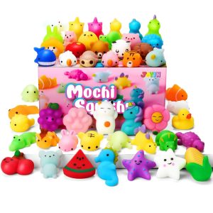 50Pcs Mini Mochi Party Favors for Kids Classroom Prizes